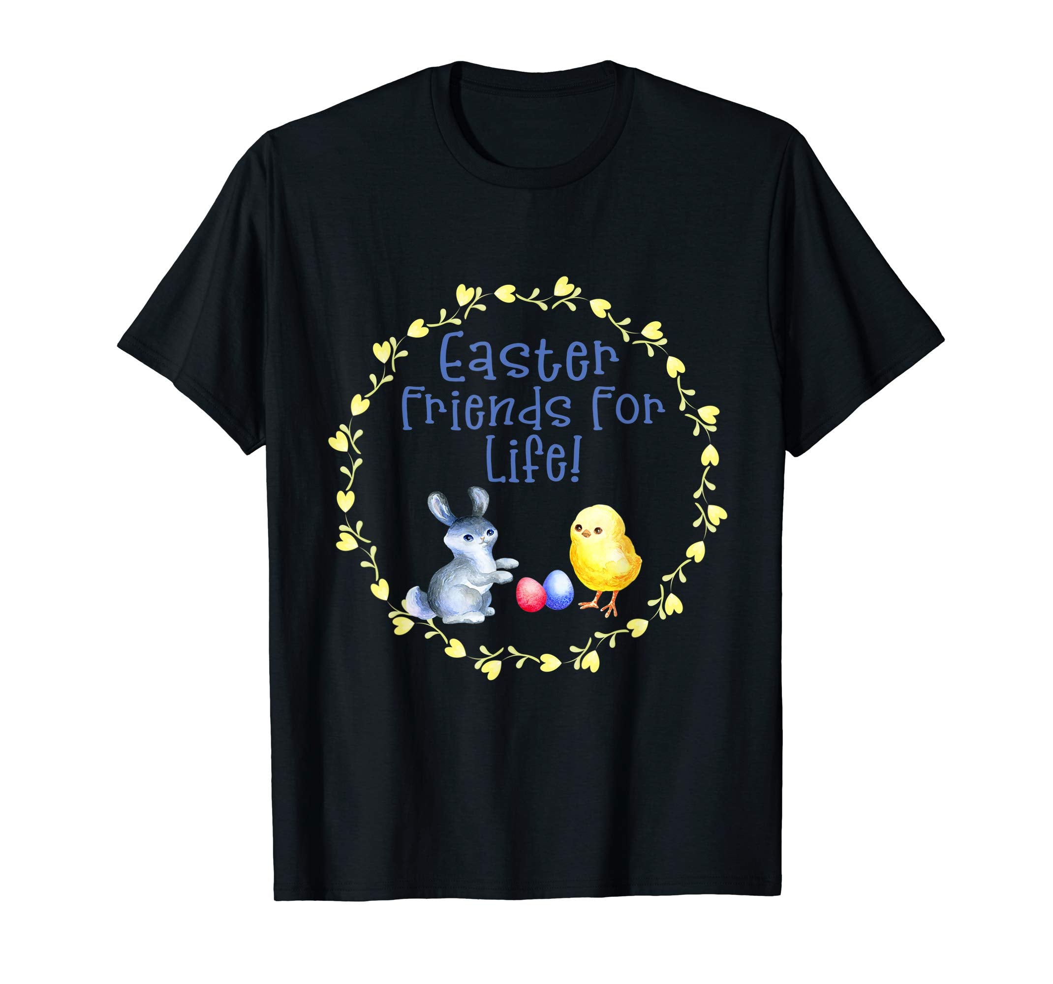 Easter Bunny &amp; Duck Friends For Life Holiday Tshirt