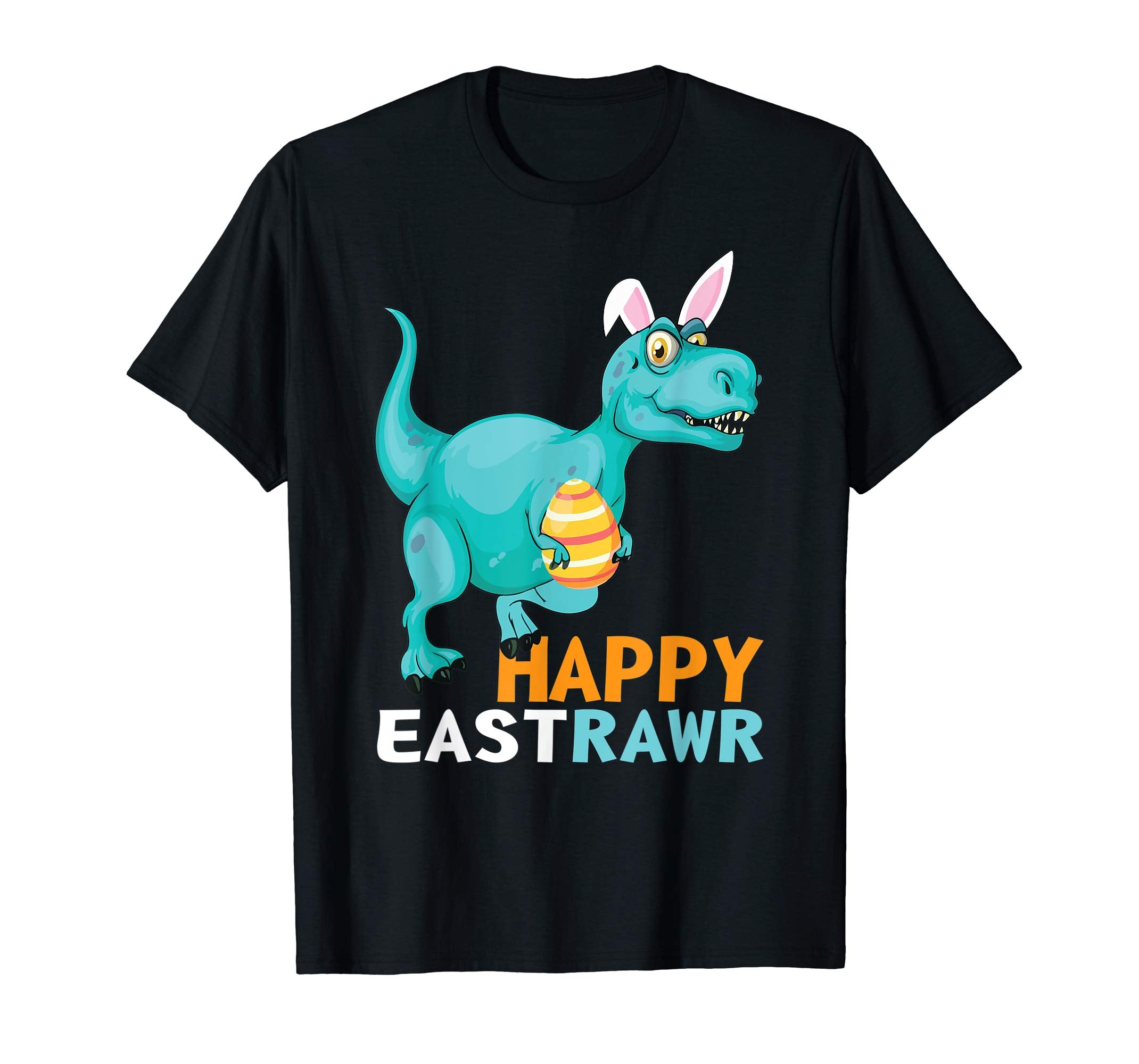 Happy Eastrawr T Rex Dinosaur Easter Bunny Egg Shirt Kids