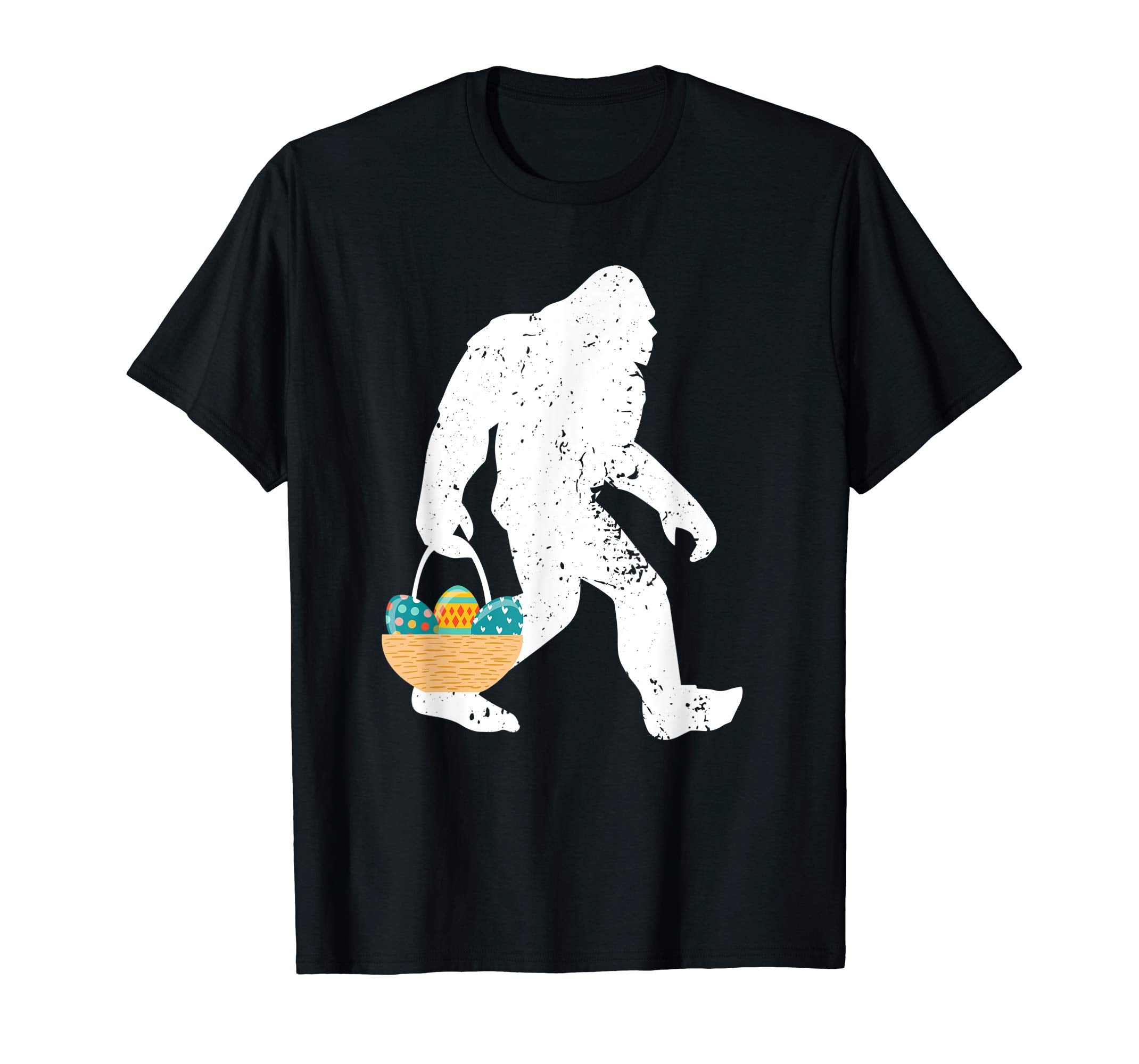 Funny Bigfoot Easter Eggs T-Shirt Gifts for Kids Boys