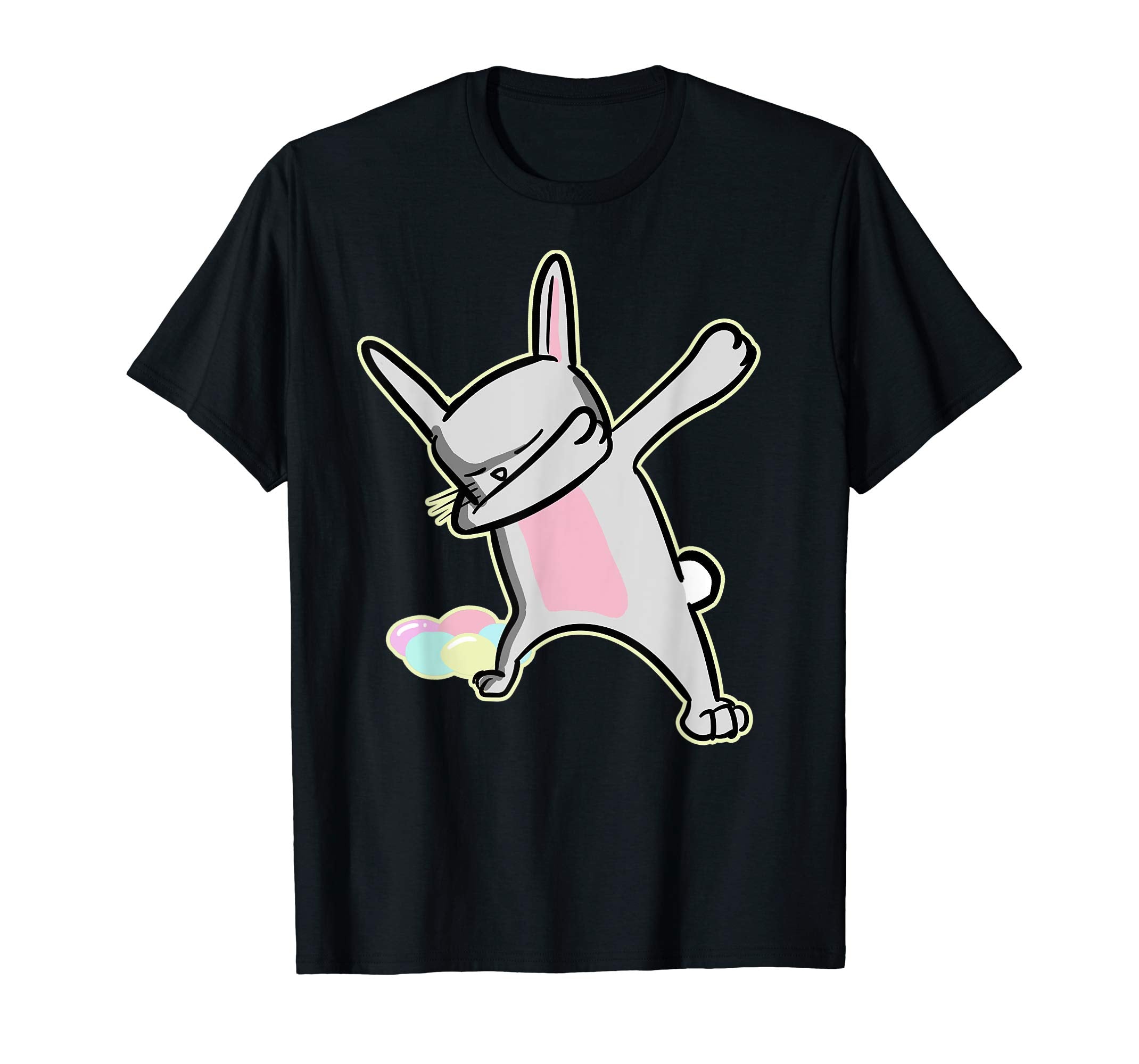 Easter Shirt For Boys Girls Cool Dabbing Rabbit
