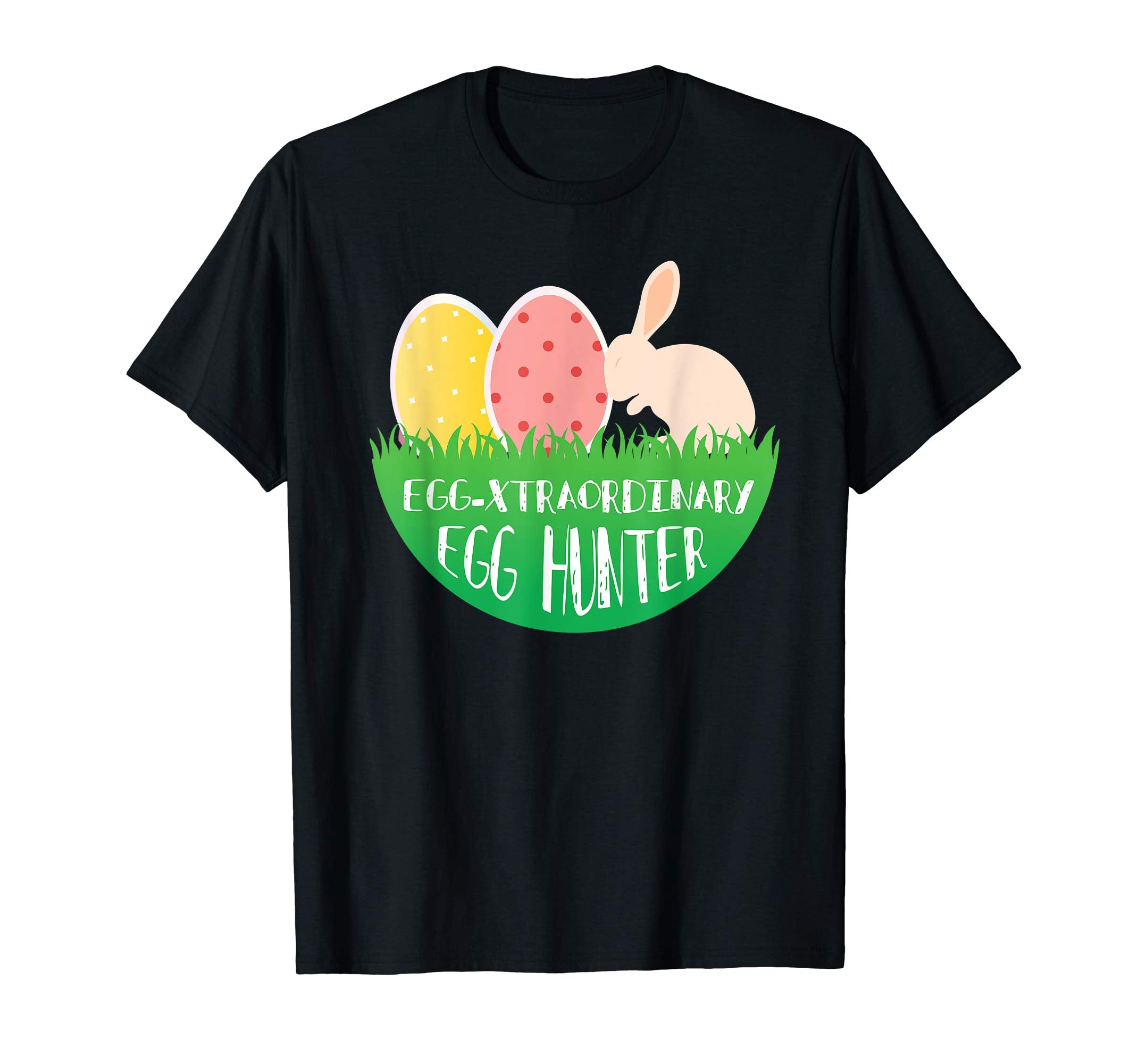 Eggspert Egg Hunter Easter TShirt Boy Girl Cool Bunny Pastel