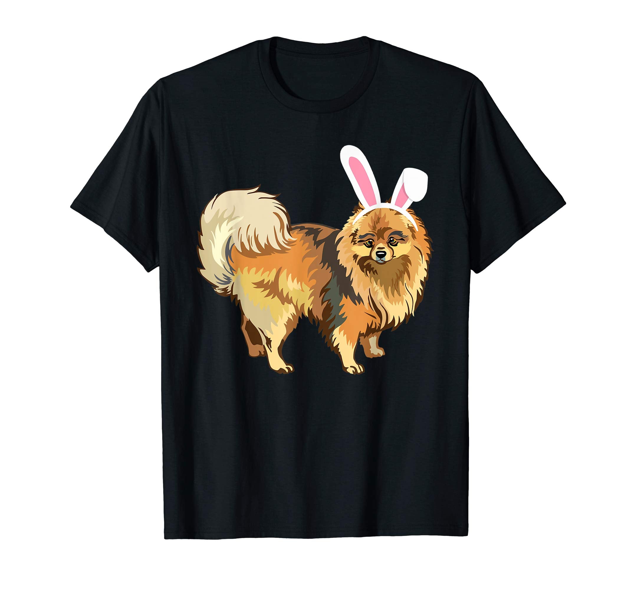 Greyhound Dog With Bunny Rabbit Hat Easter Happy Day Shirt
