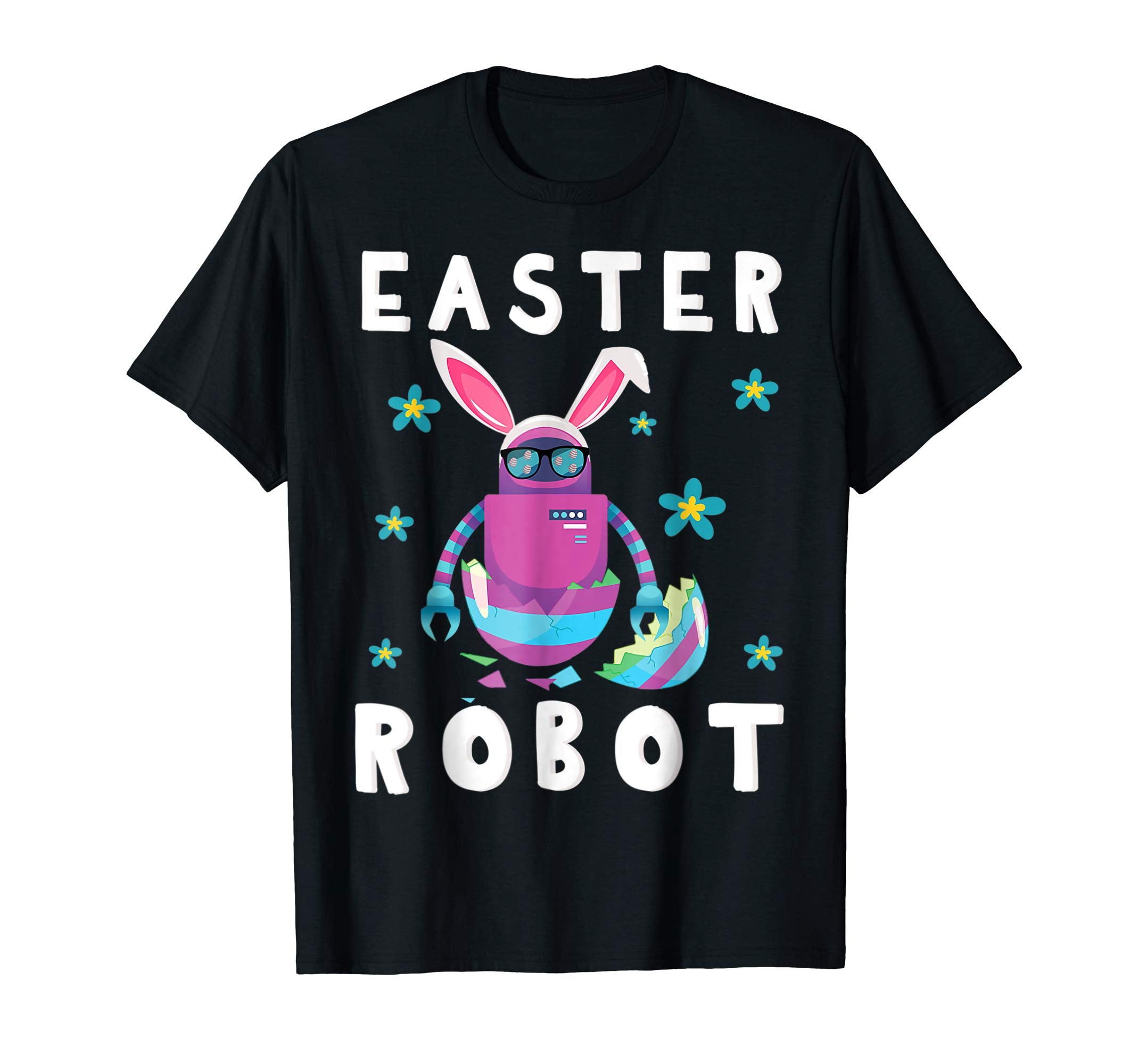 Robot Opening Easter Egg Happy Easter Day Shirt Easter Robo