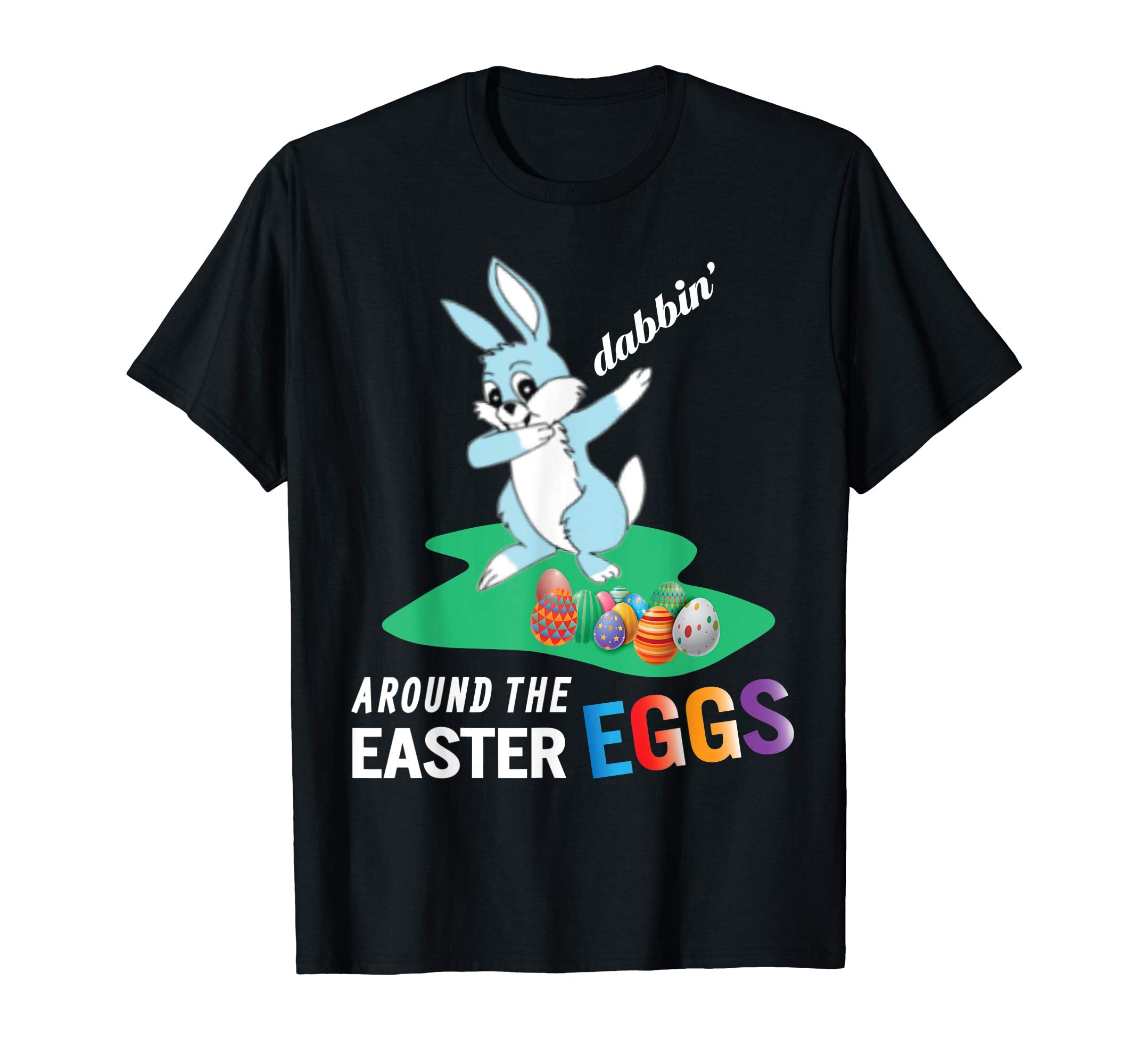 Smile Bunny Rabbit Dab Dabbin' Around The Easter Eggs Shirt