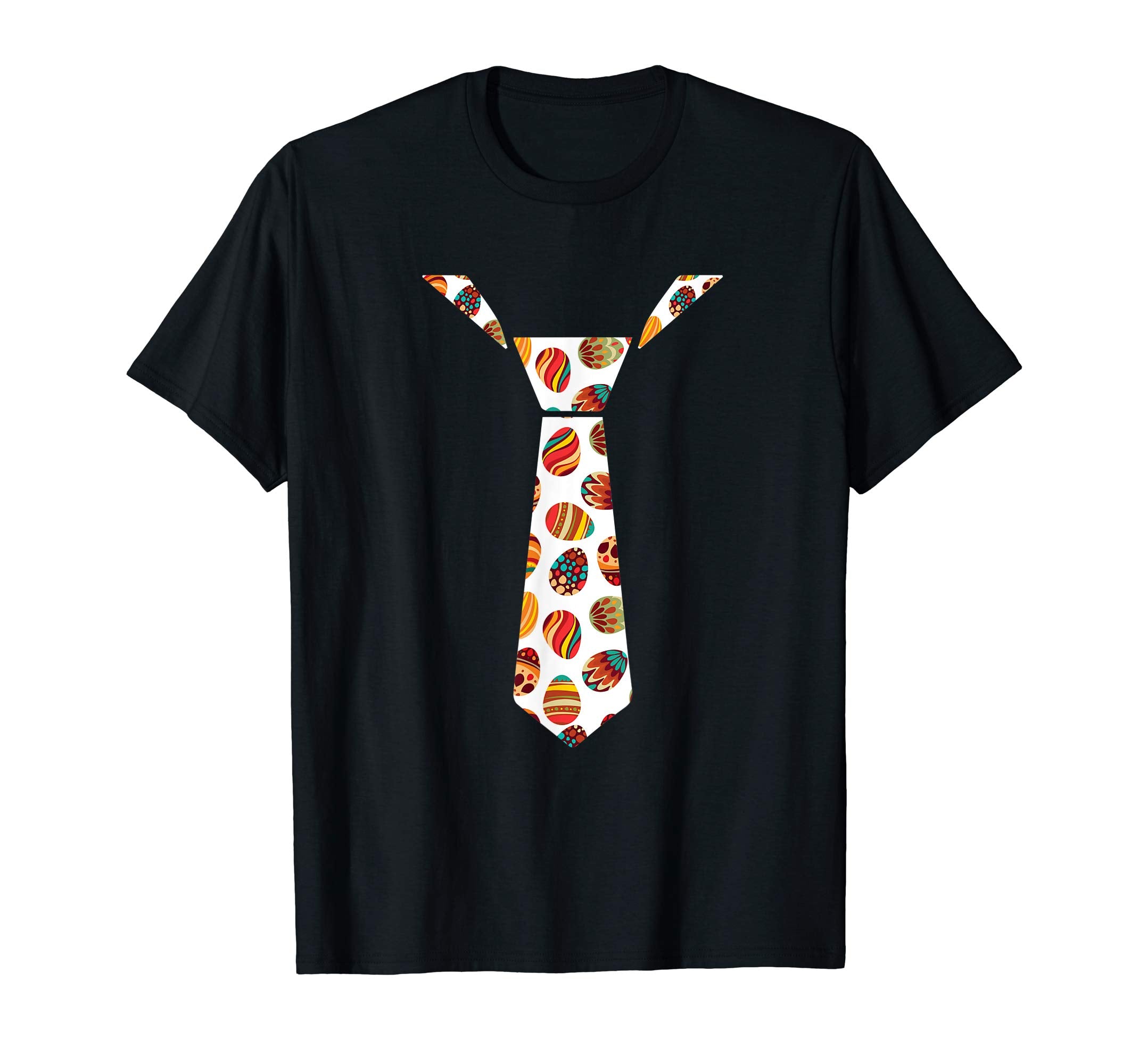 Colorful Neck Tie With Easter Eggs Easter T-Shirt Kids