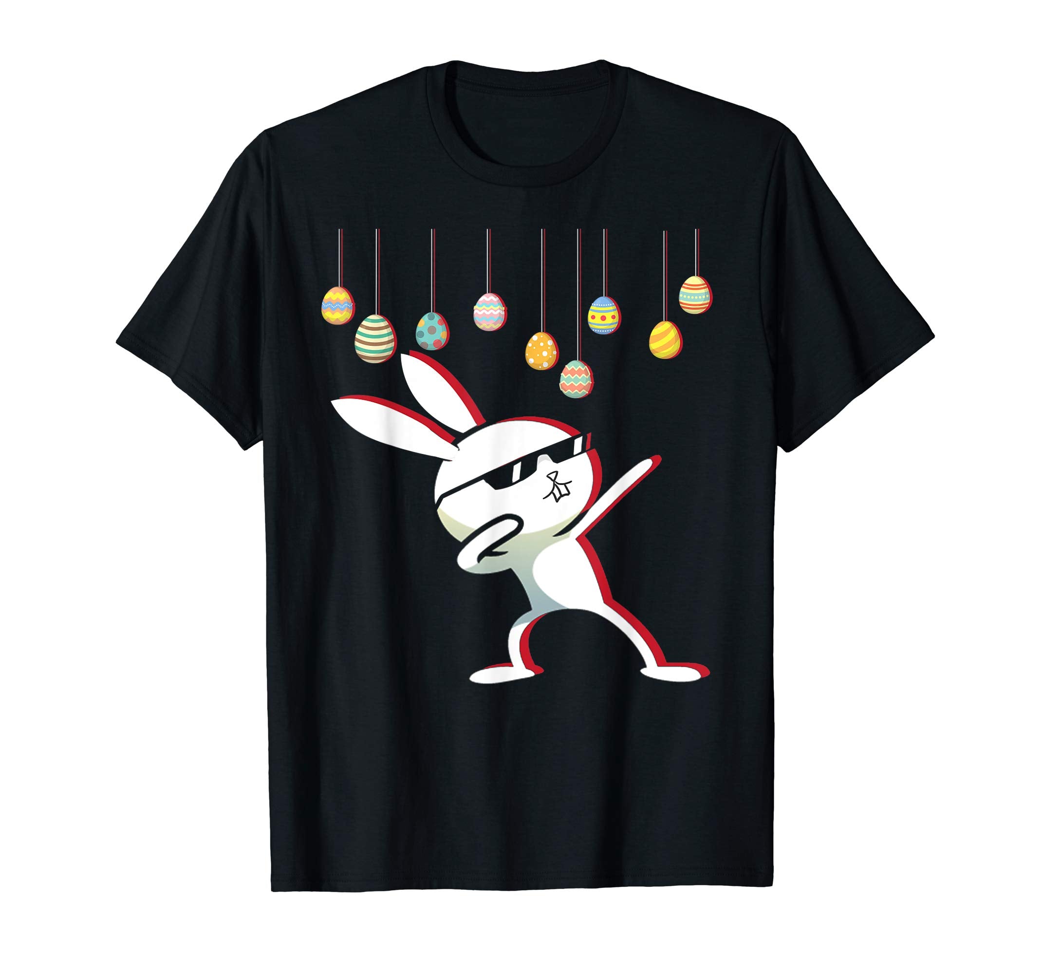 Bunny Dabbing Eggs Easter T-shirt, Funny Easter Day Gift