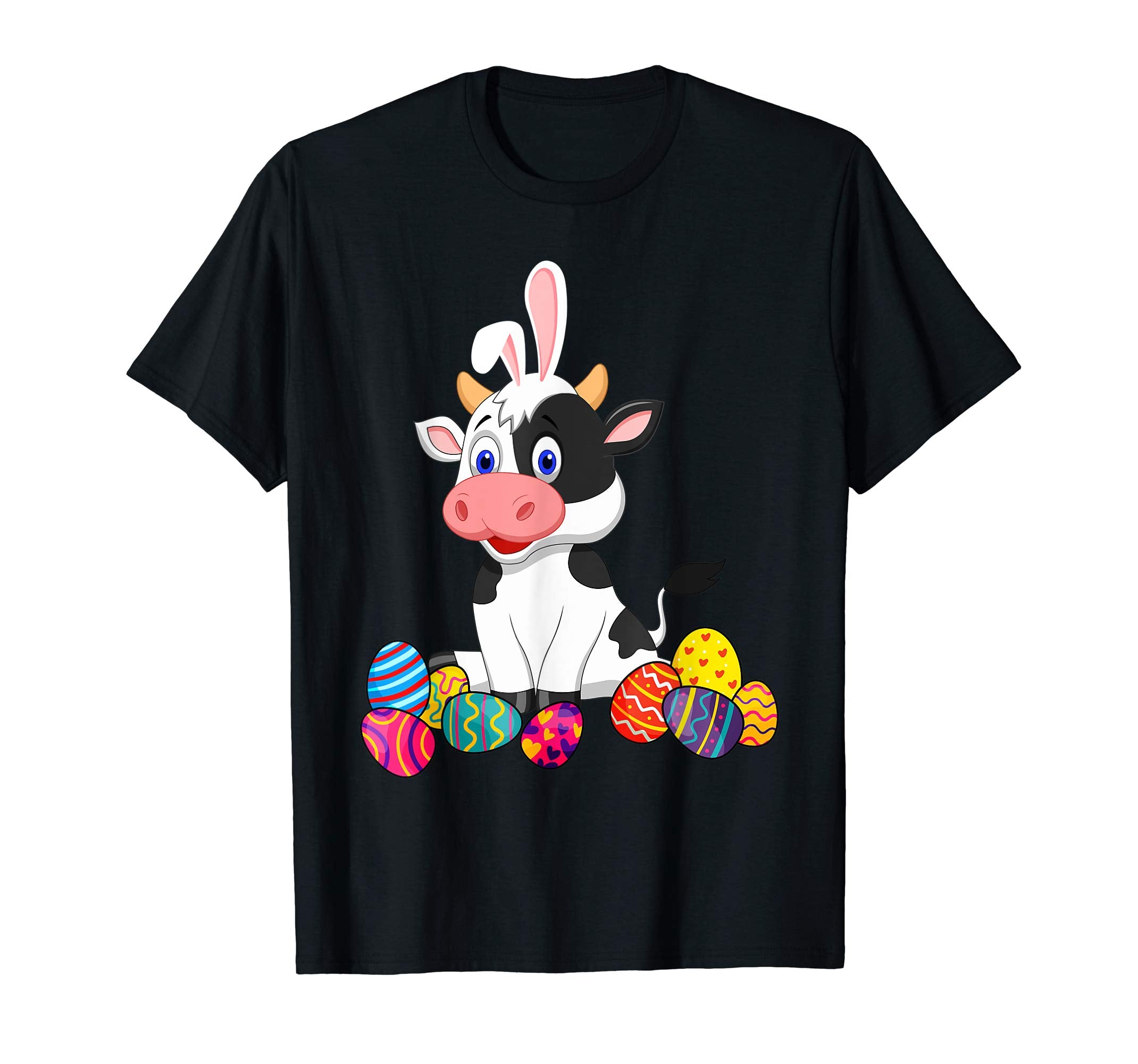 Cow Bunny Ear With Egg Easter Easter Day Shirt