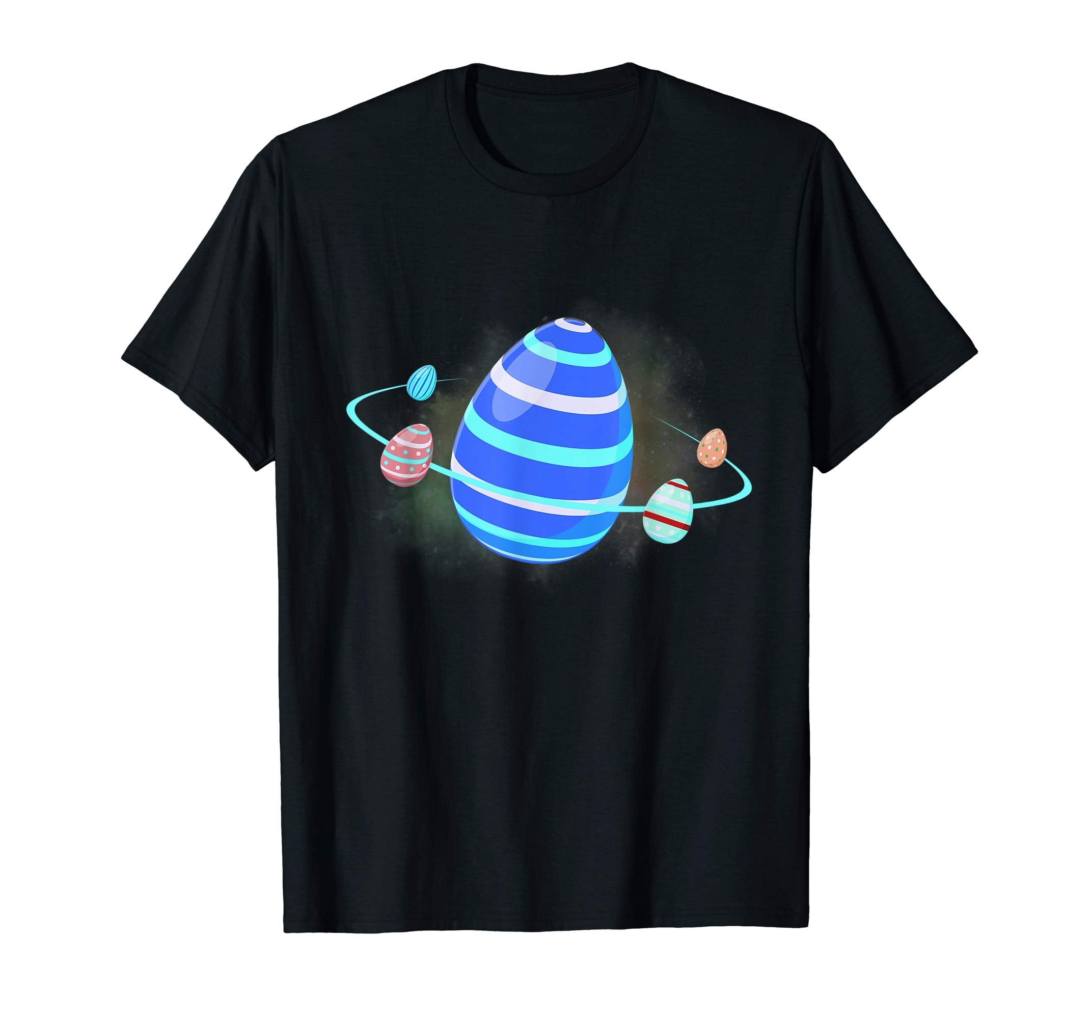 Egg Planet Space Easter Day T-Shirt