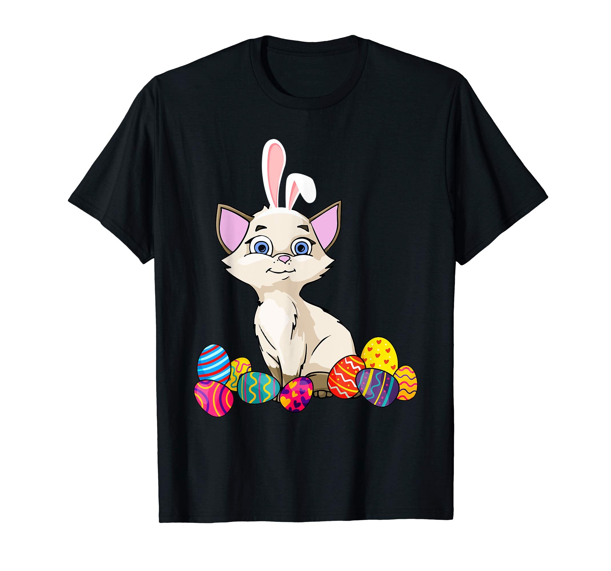 Cat Bunny Ear With Egg Easter Easter Day Shirt
