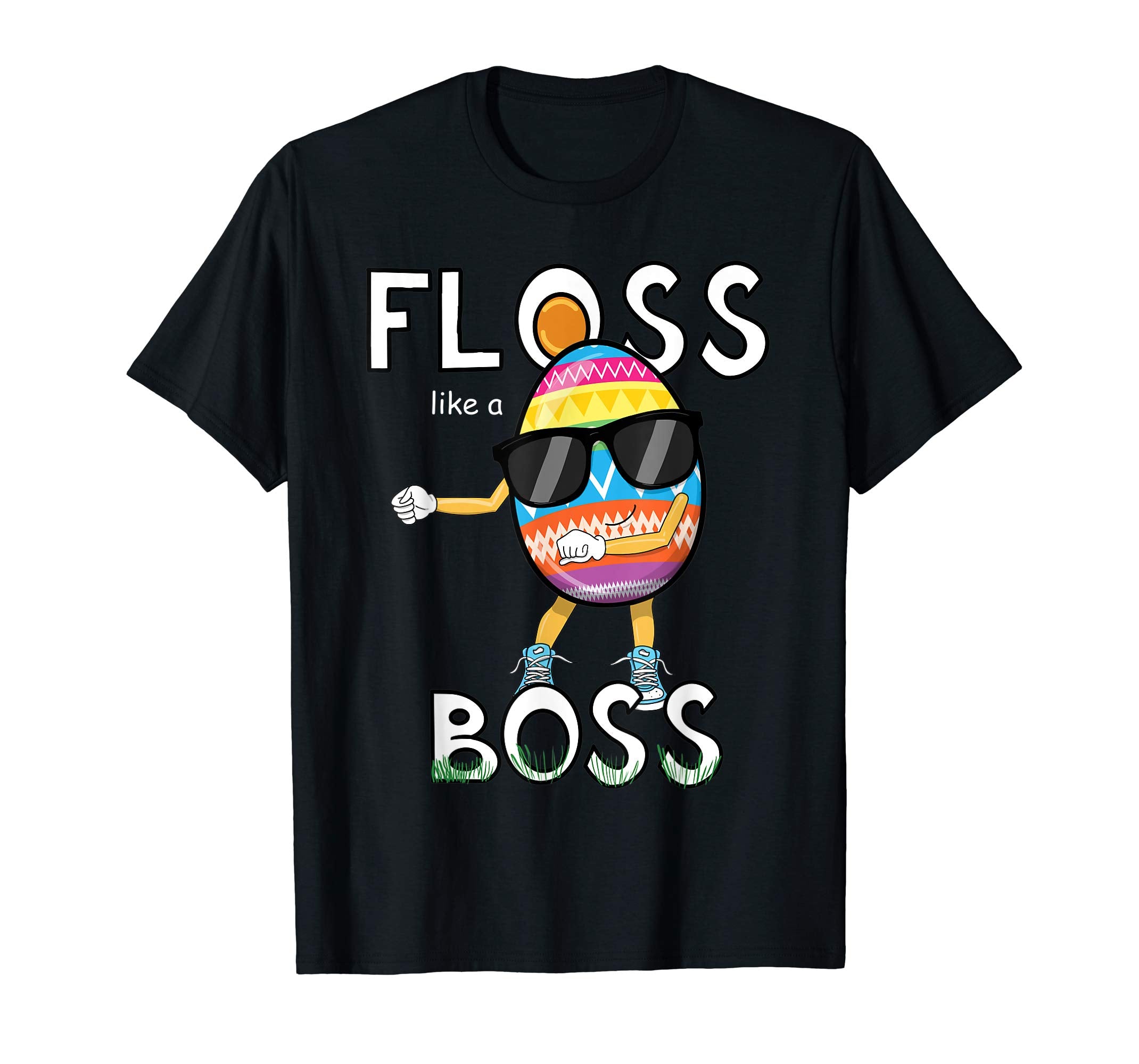 Floss Like A Boss Easter Egg Gift Shirt Boys Kids Flossing