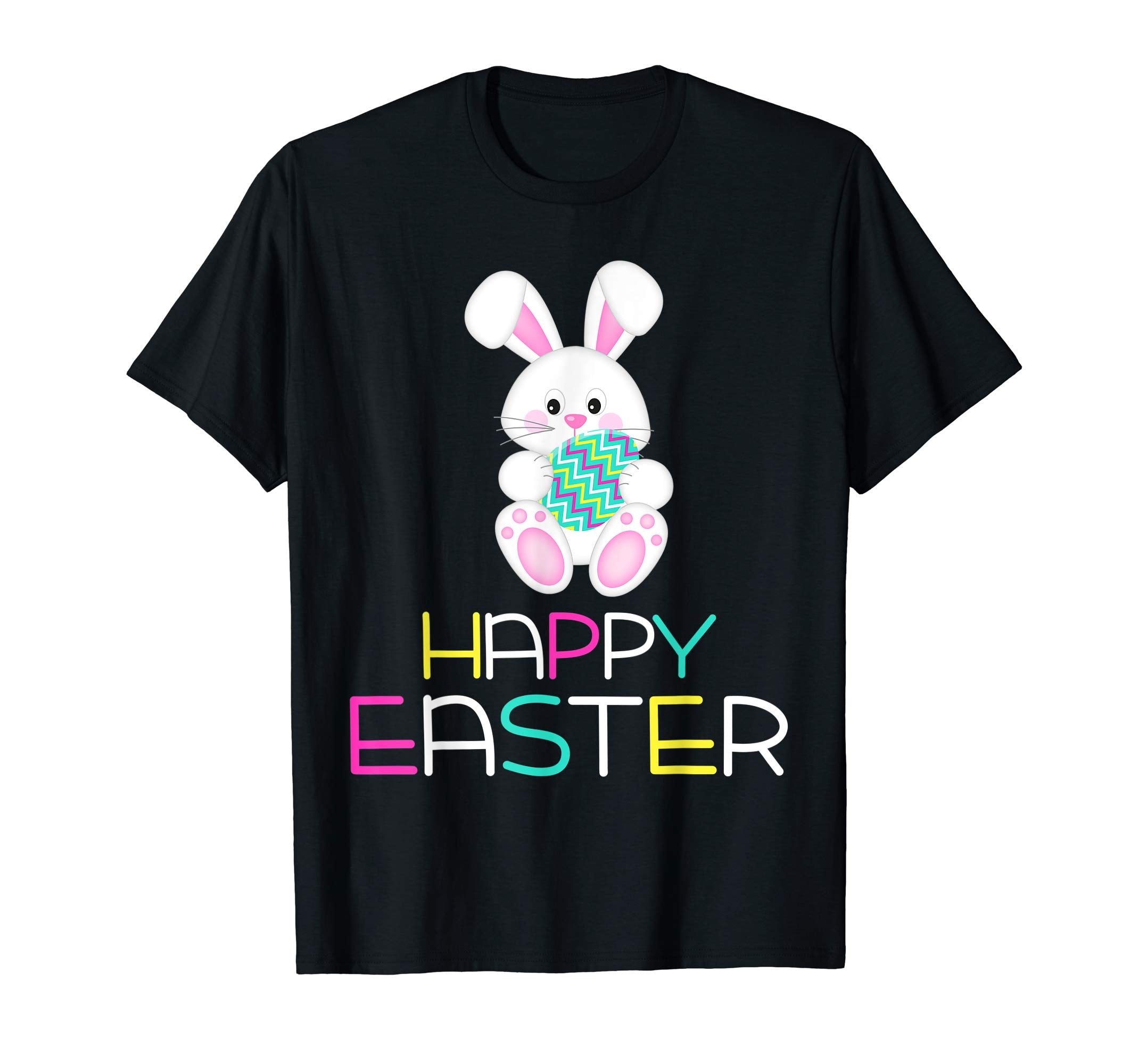 Happy Easter Shirt Cute Bunny &amp; Colorful Egg Easter Gift
