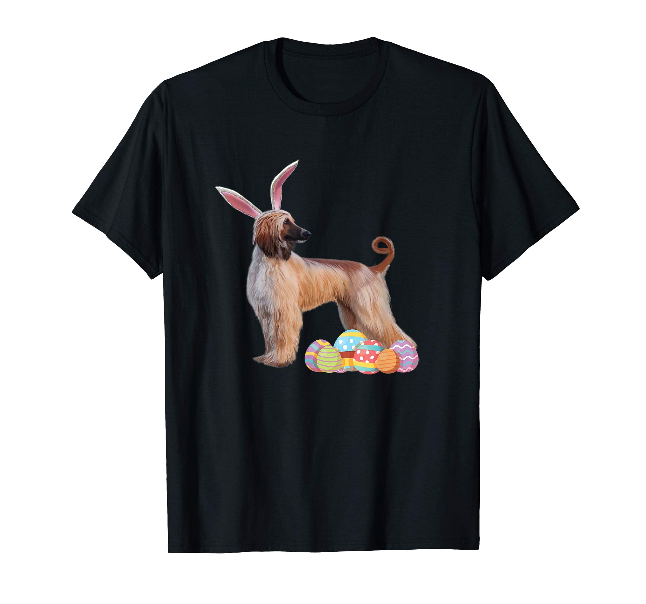 Easter Shirt Afghan Hound Funny Bunny Ears &amp; Eggs Gift