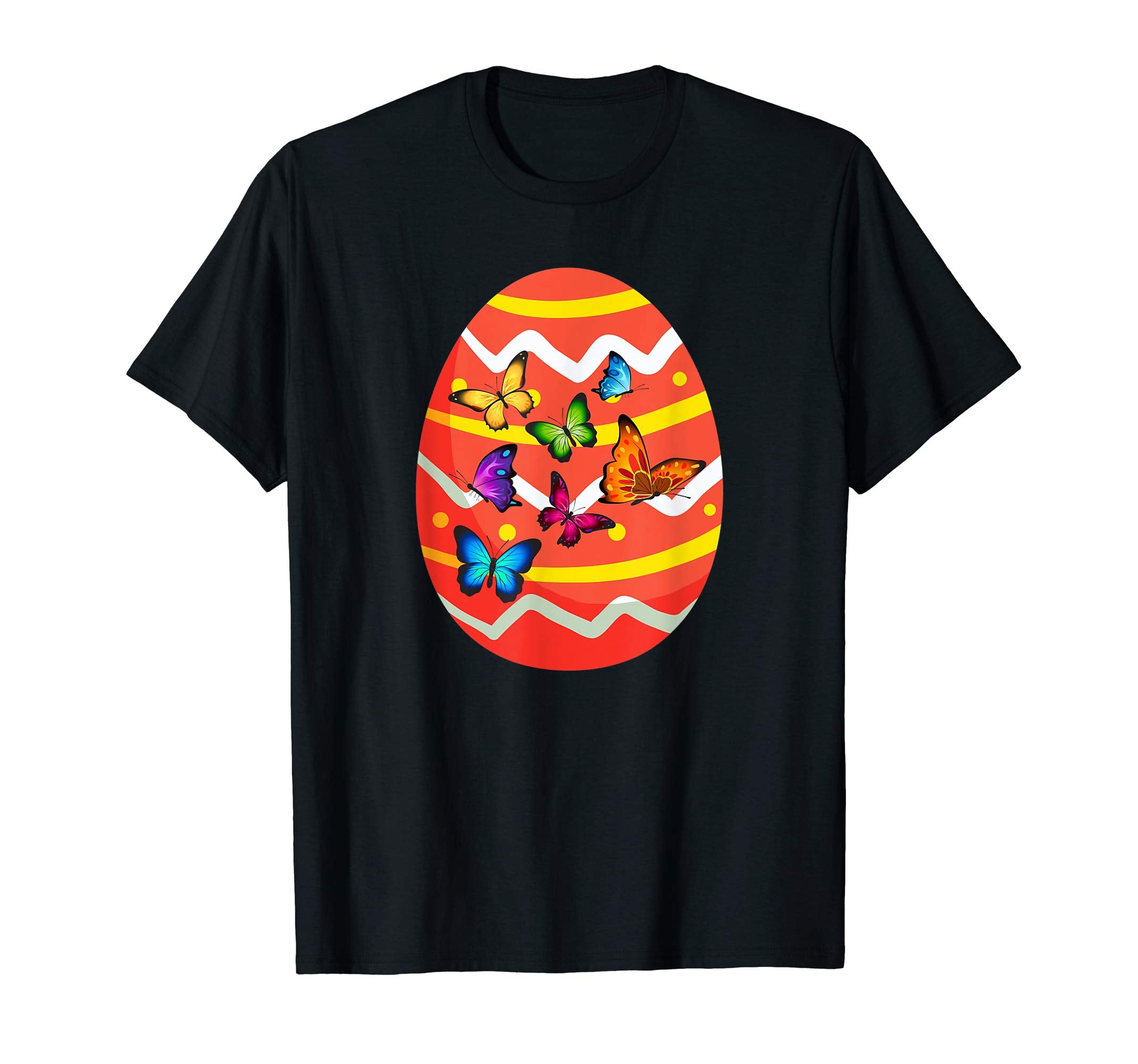 Funny Butterflies Easter Egg Shirt Gifts for Kids Boys Girls