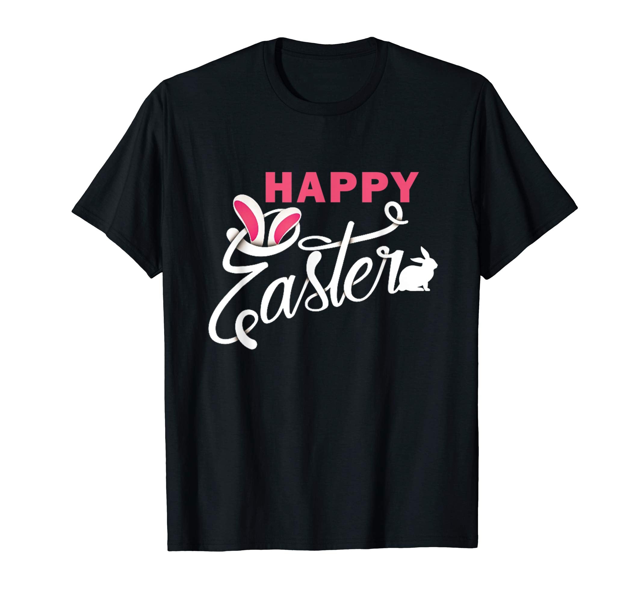 HAPPY EASTER Funny Bunny Shirt Girls Women Kids