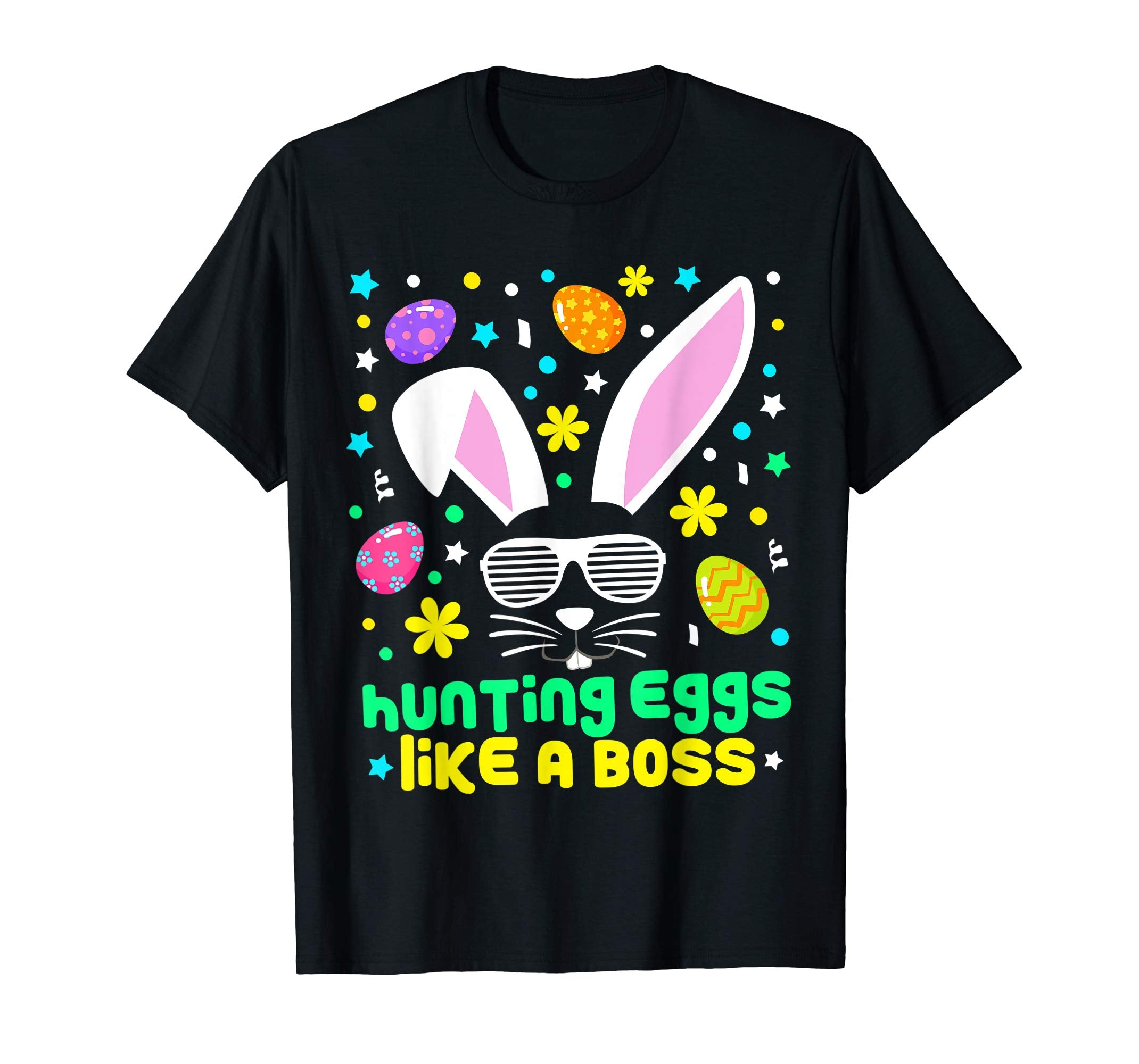 Cute Hunting Eggs Boss Easter Bunny Cool Novelty Shirt Gift