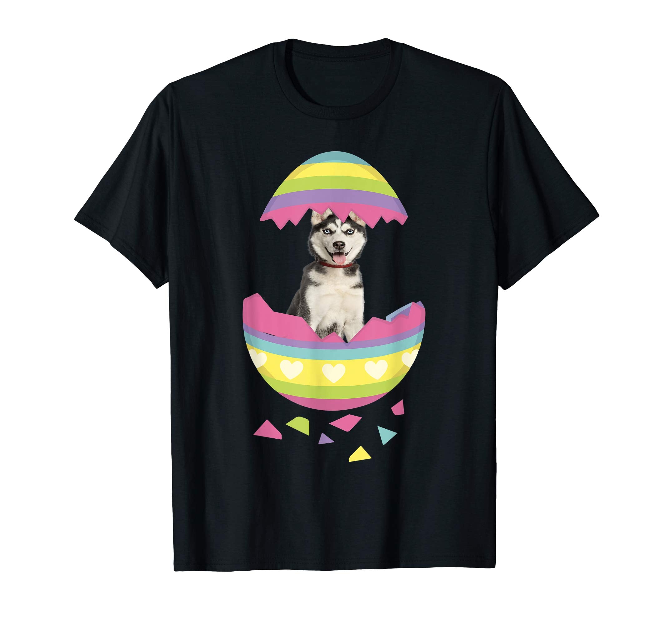 Siberian Husky Easter Egg T-Shirt Dog Lover