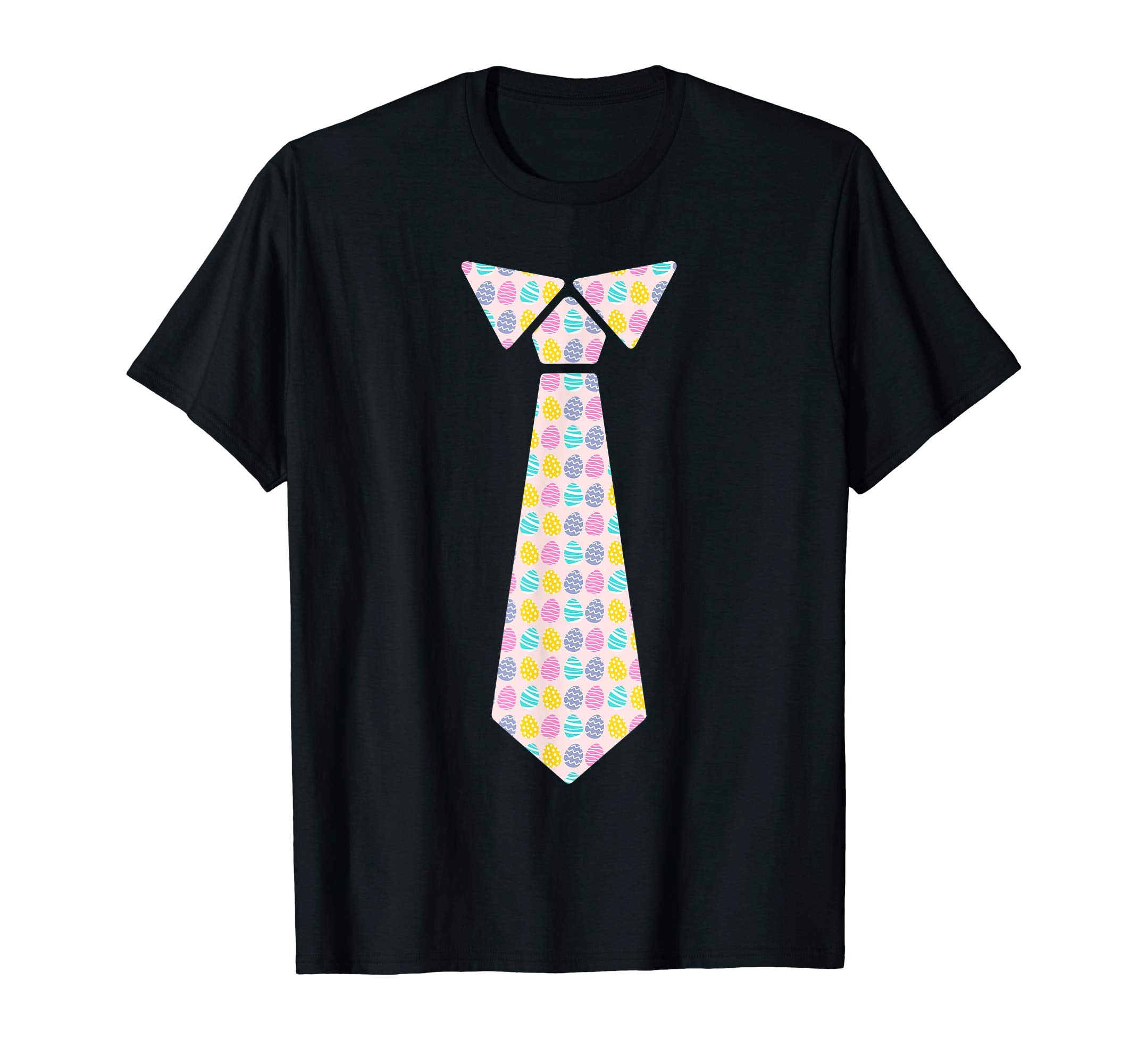 Funny Necktie Easter Egg Pattern Colorful Egg Easter T-Shirt