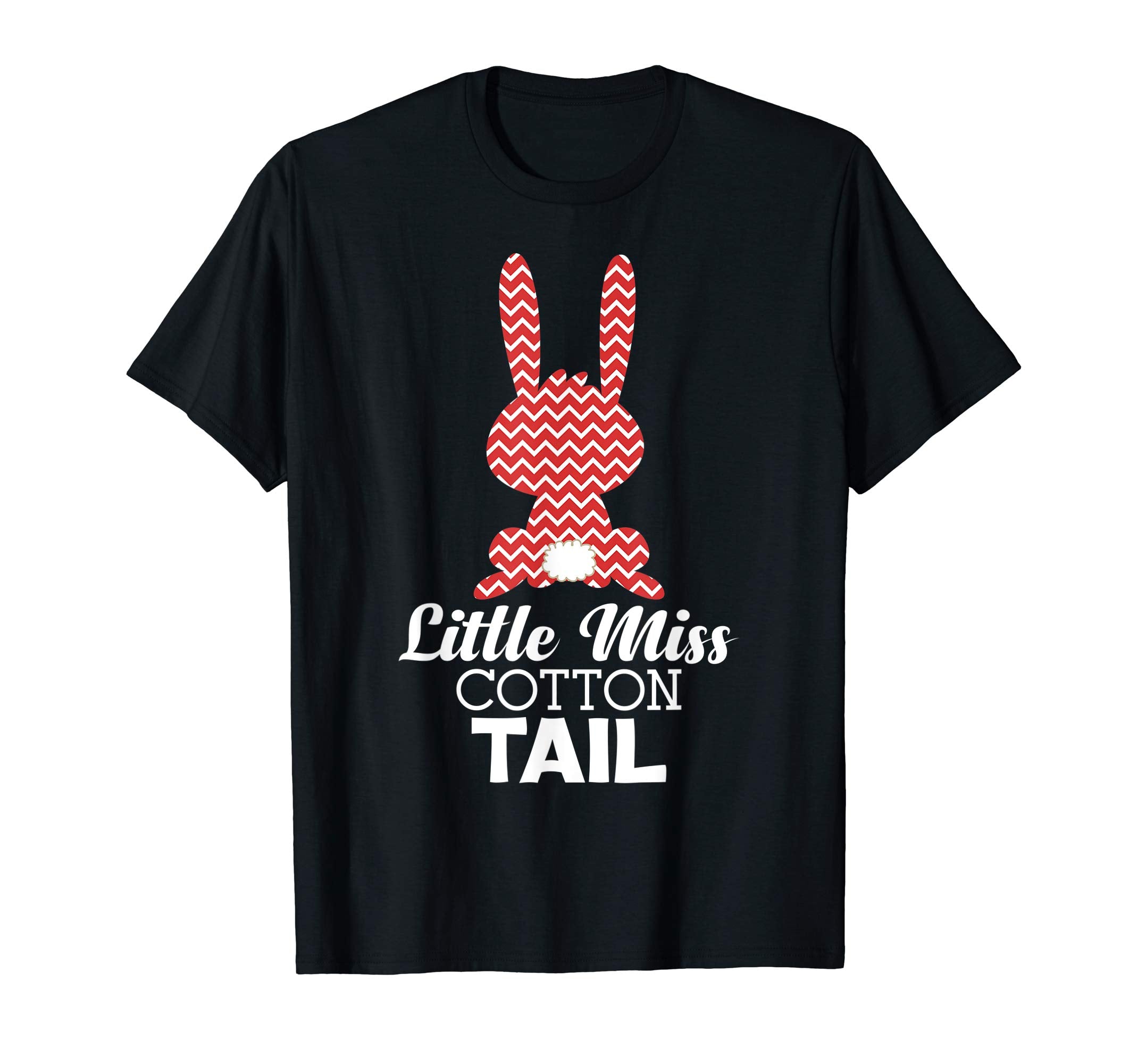 Little Miss Cotton Tail Bunny Happy Easter Day T-Shirt Egg