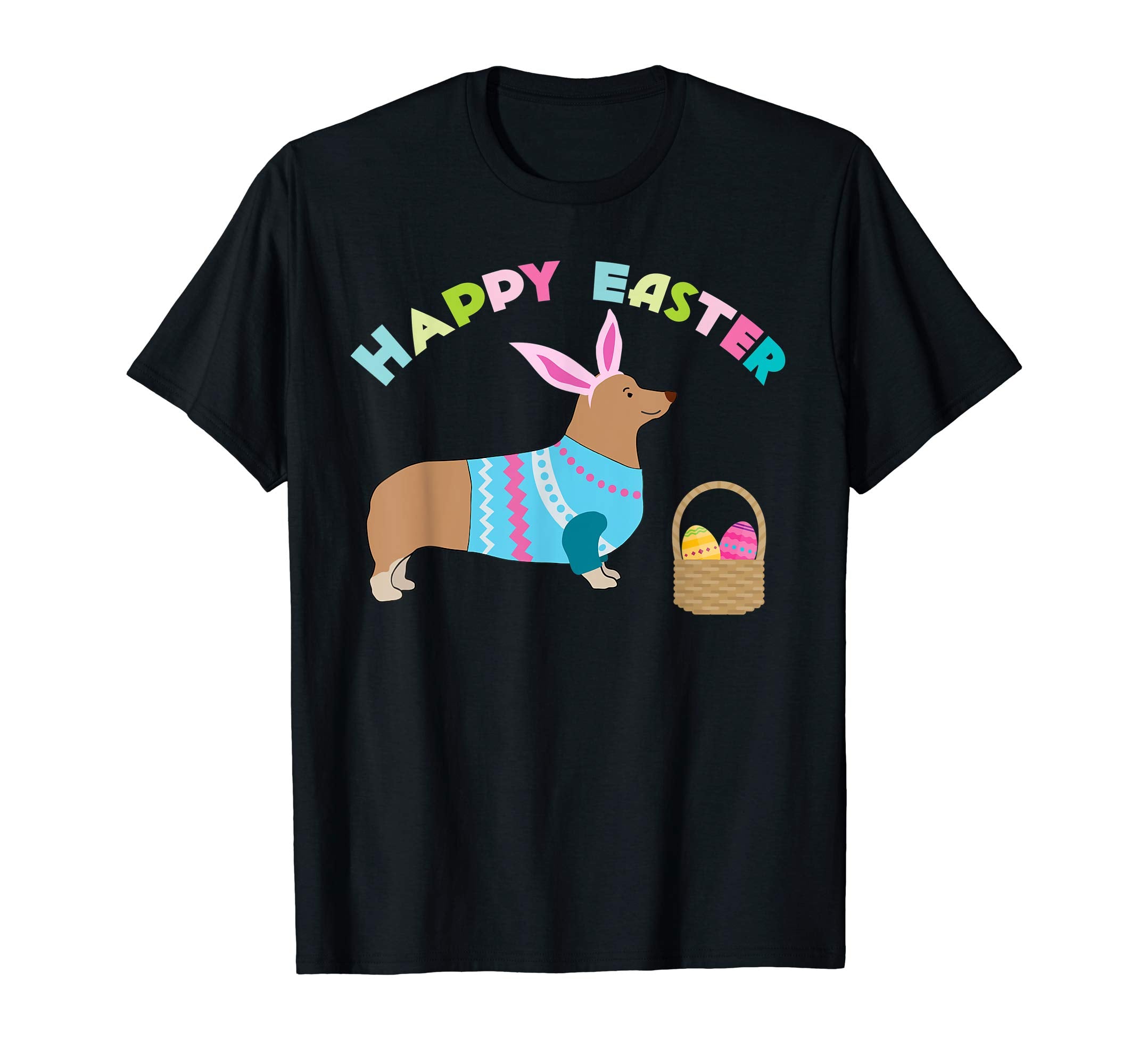 Corgi Easter T-shirt Pembroke Welsh Corgi in Dog Dress