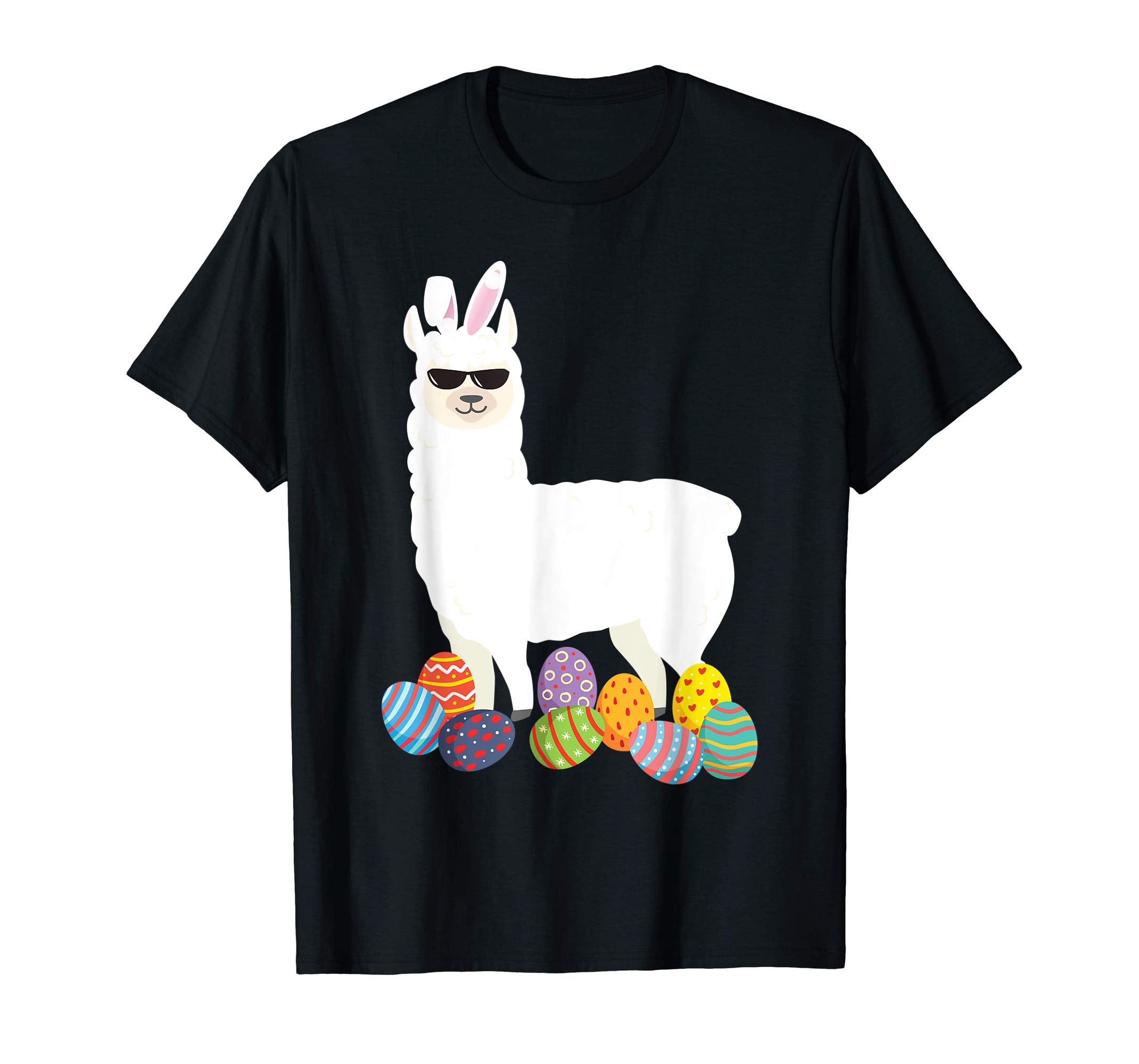Llama Bunny Ear With Egg Easter Easter Day T - Shirt