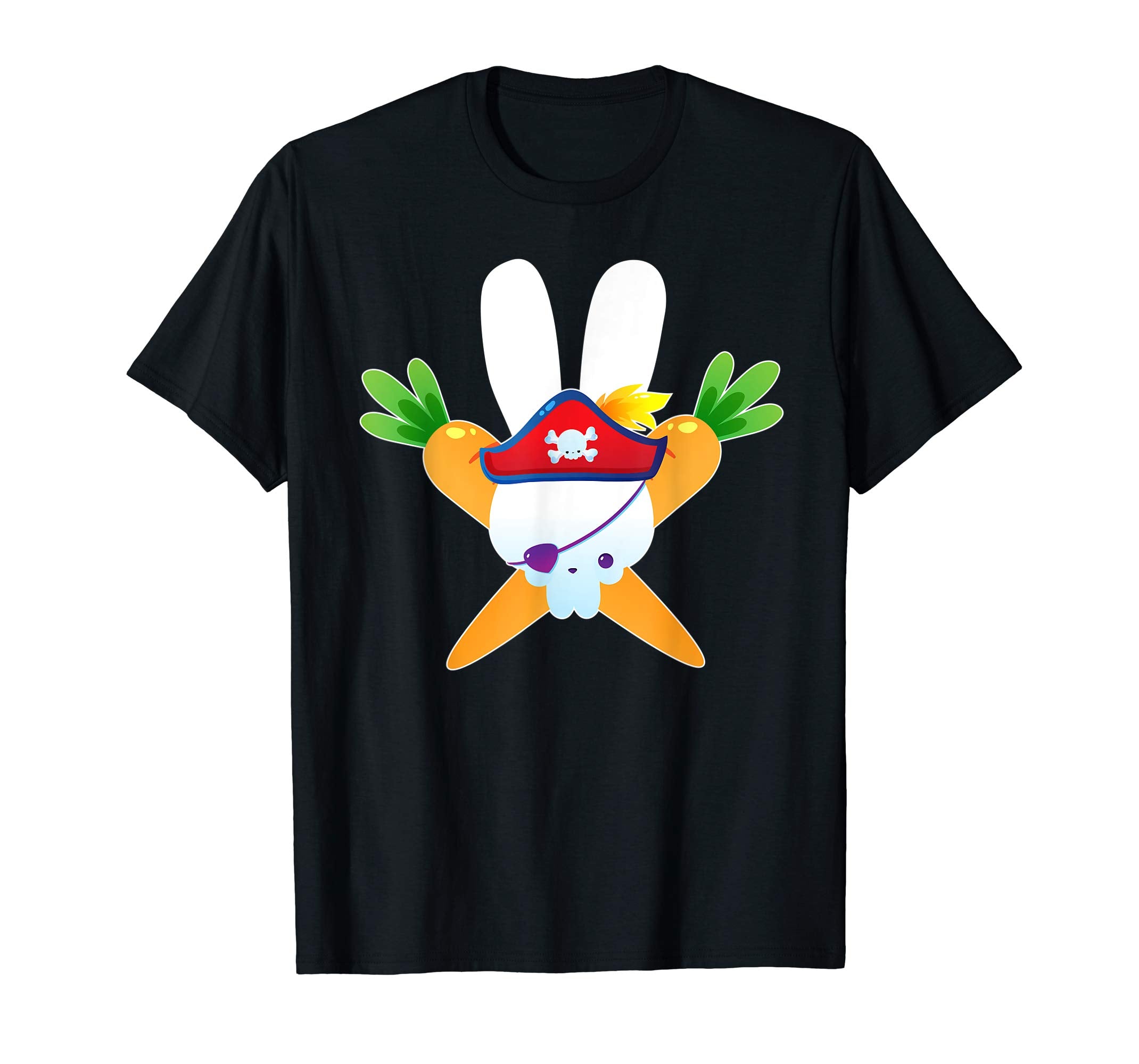 Pirate Rabbit T Shirt Easter Egg Gifts Boys Girls Kids Bunny