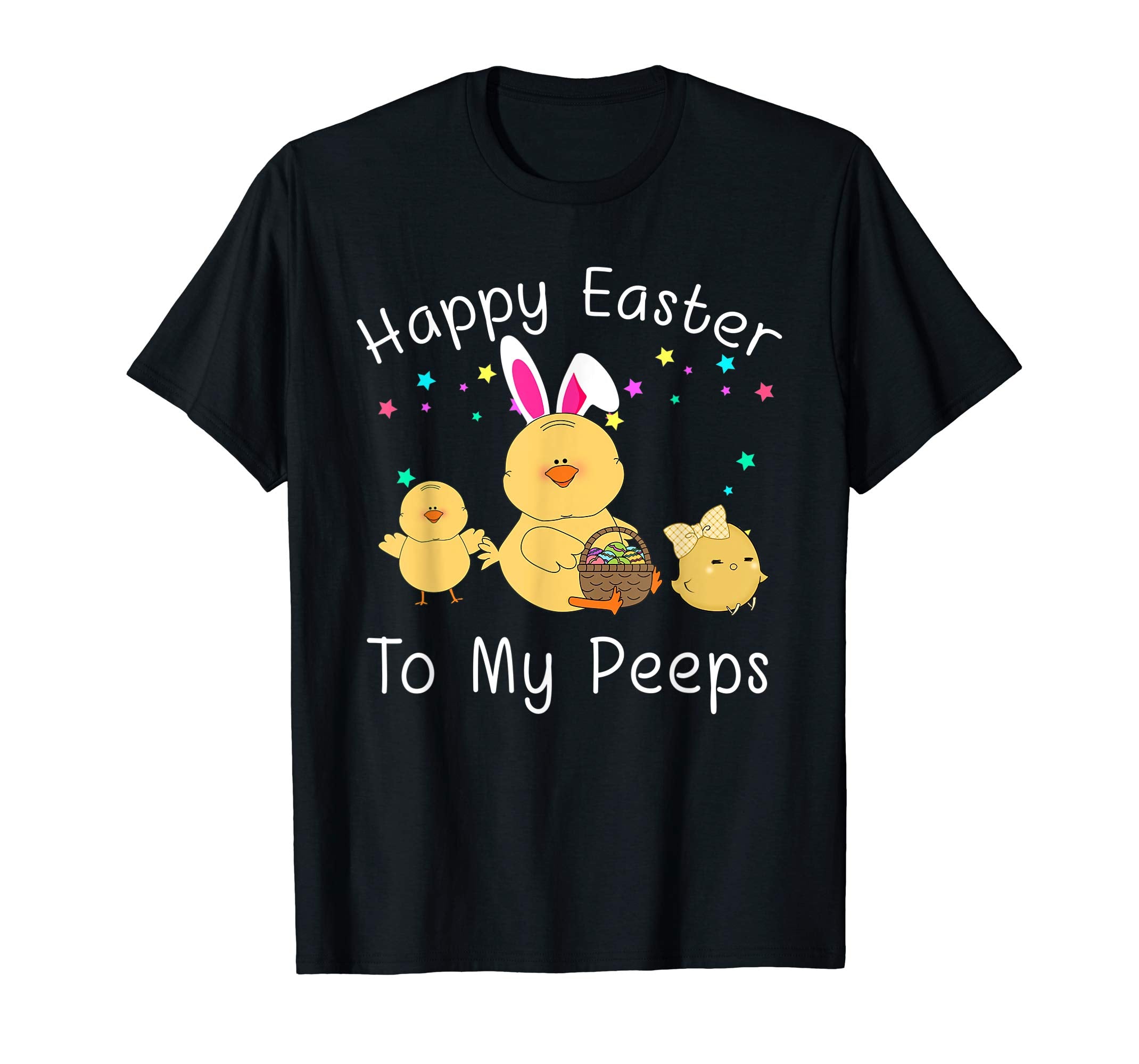 Funny Happy Easter To My Peeps Kids Boys Girls T Shirt