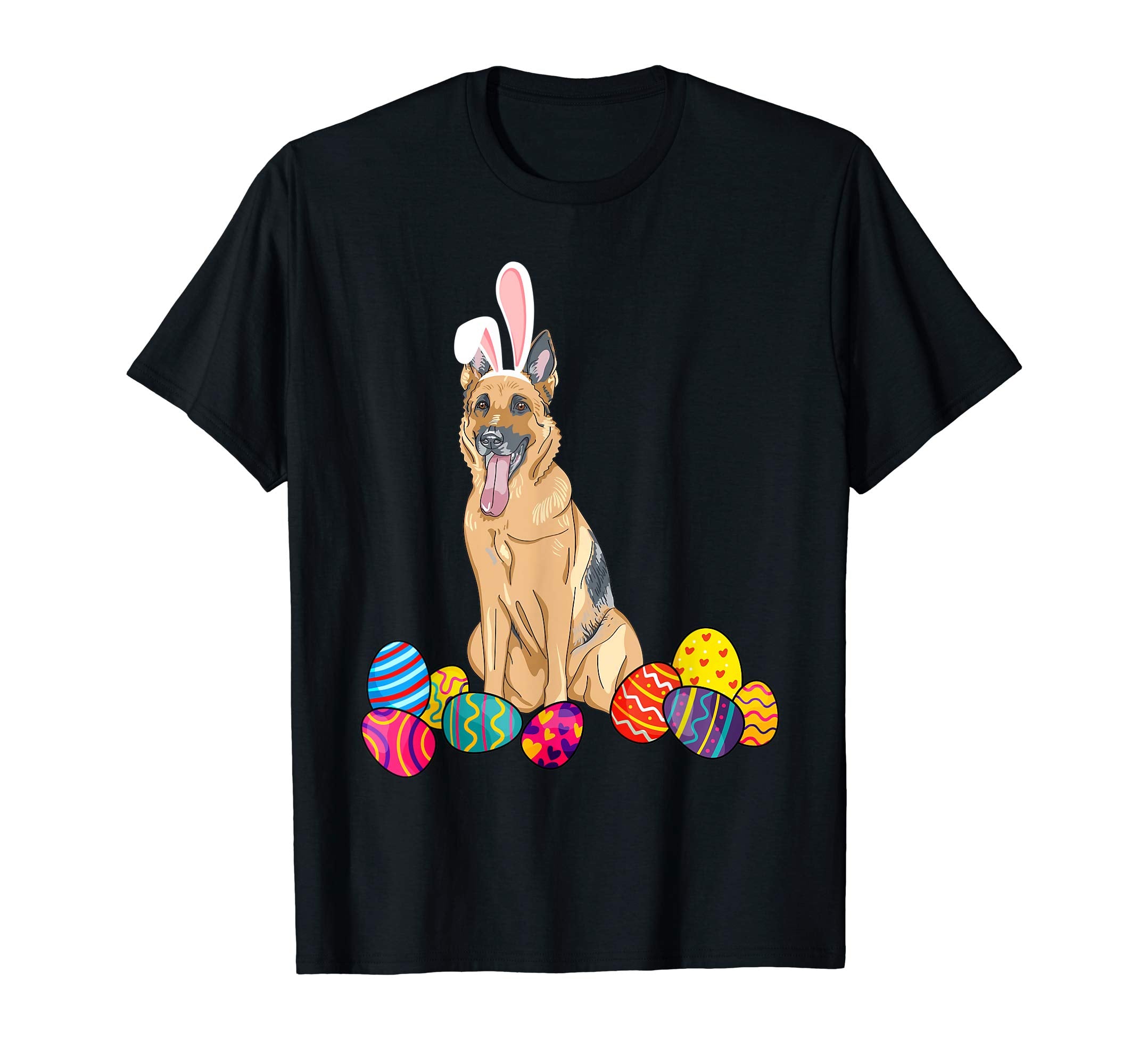 German Shepherd Bunny Ear With Egg Easter Easter Day Shirt
