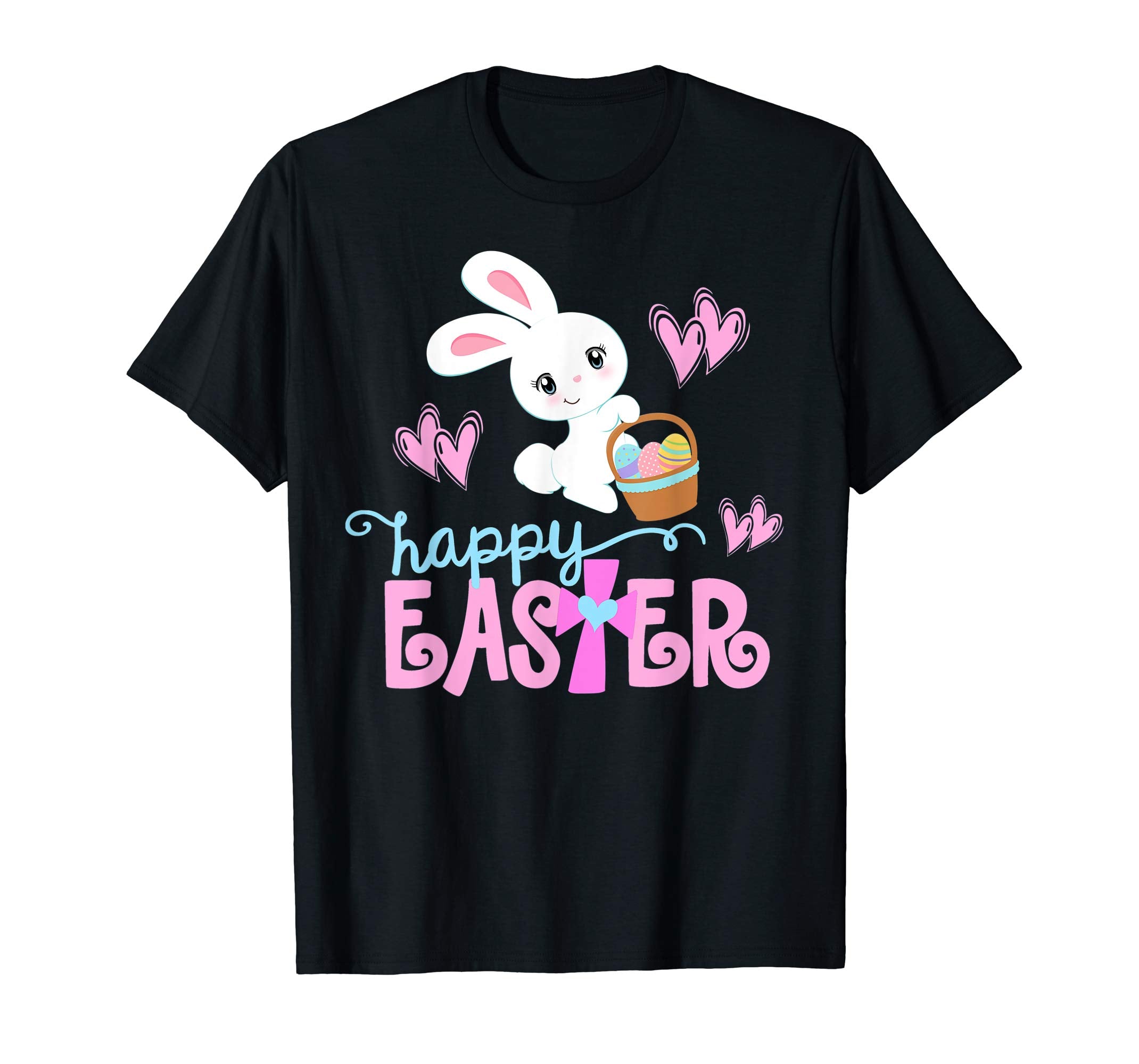HAPPY EASTER Bunny Shirt Christian Love Jesus Shirt Girl Kid