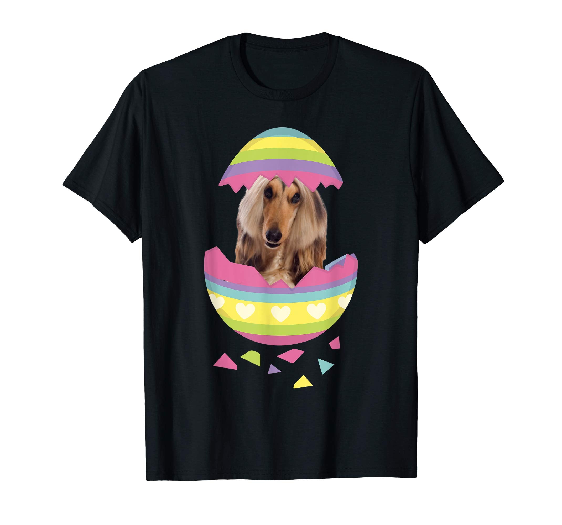 Afghan Hound Easter Egg T-Shirt Dog Lover