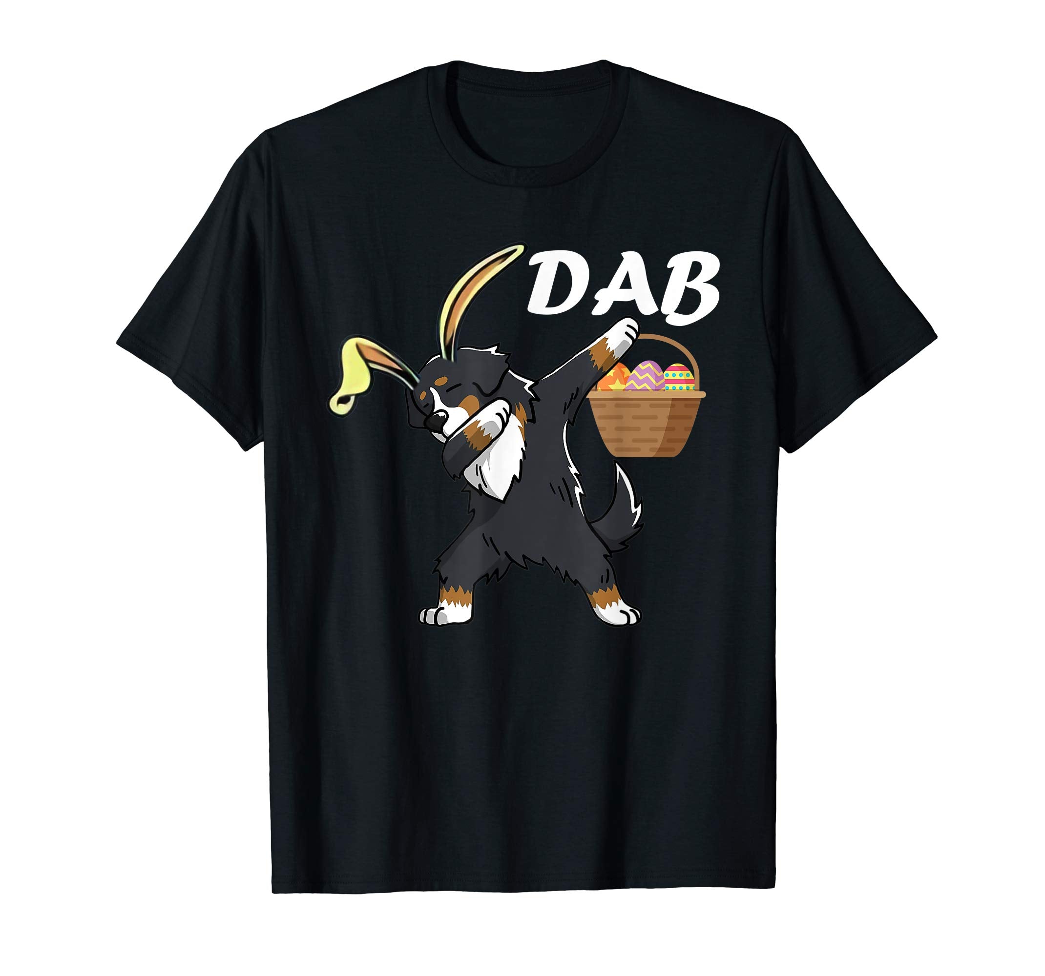 dog mittelschnauzer dabbing easter egg shirt