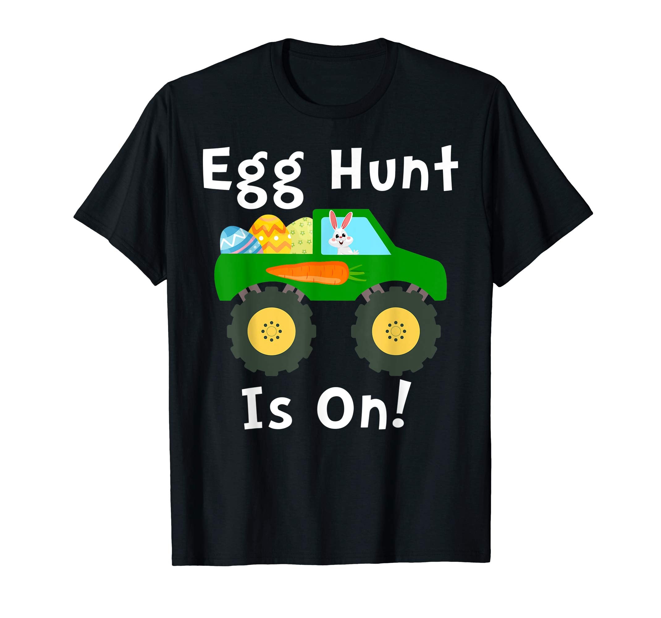 Egg Hunt Is On Shirt Monster- Truck Lovers Easter Kids Shir