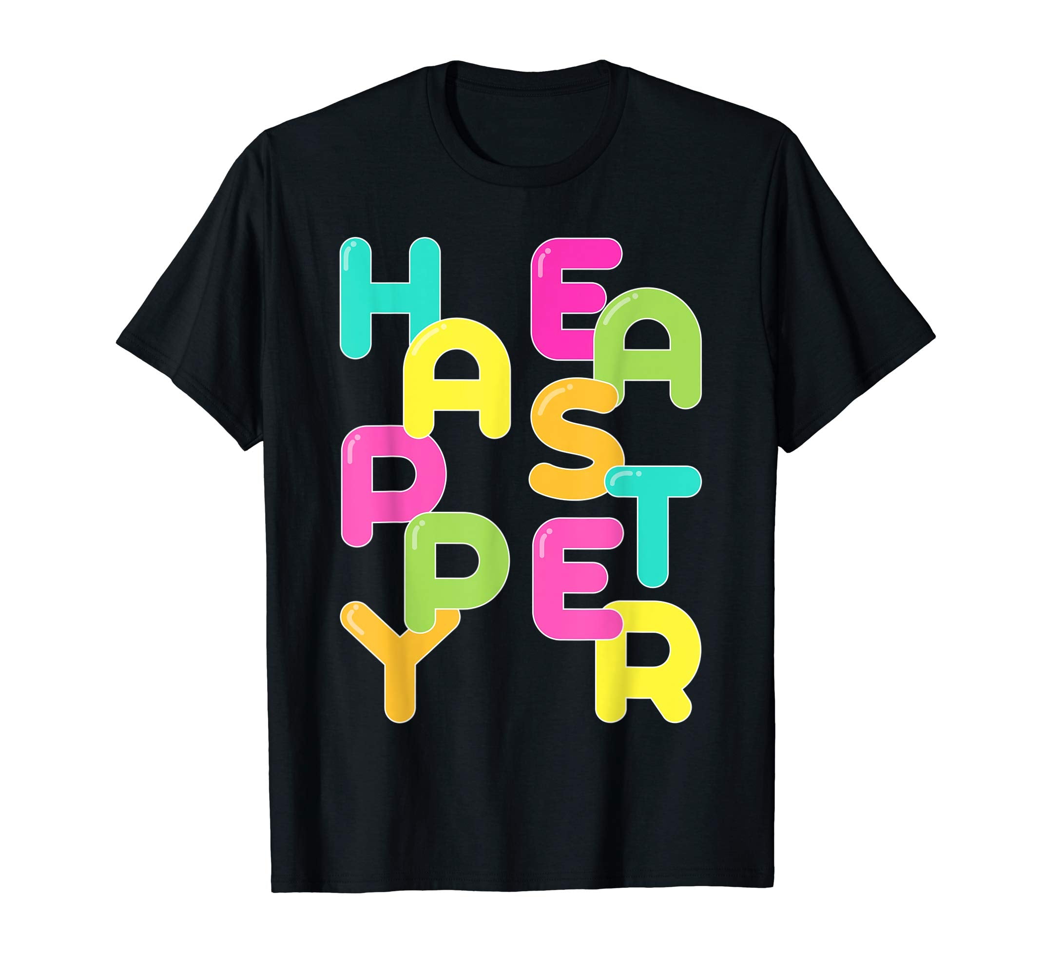 Happy Easter Shirt Colorful Letters Easter Gift