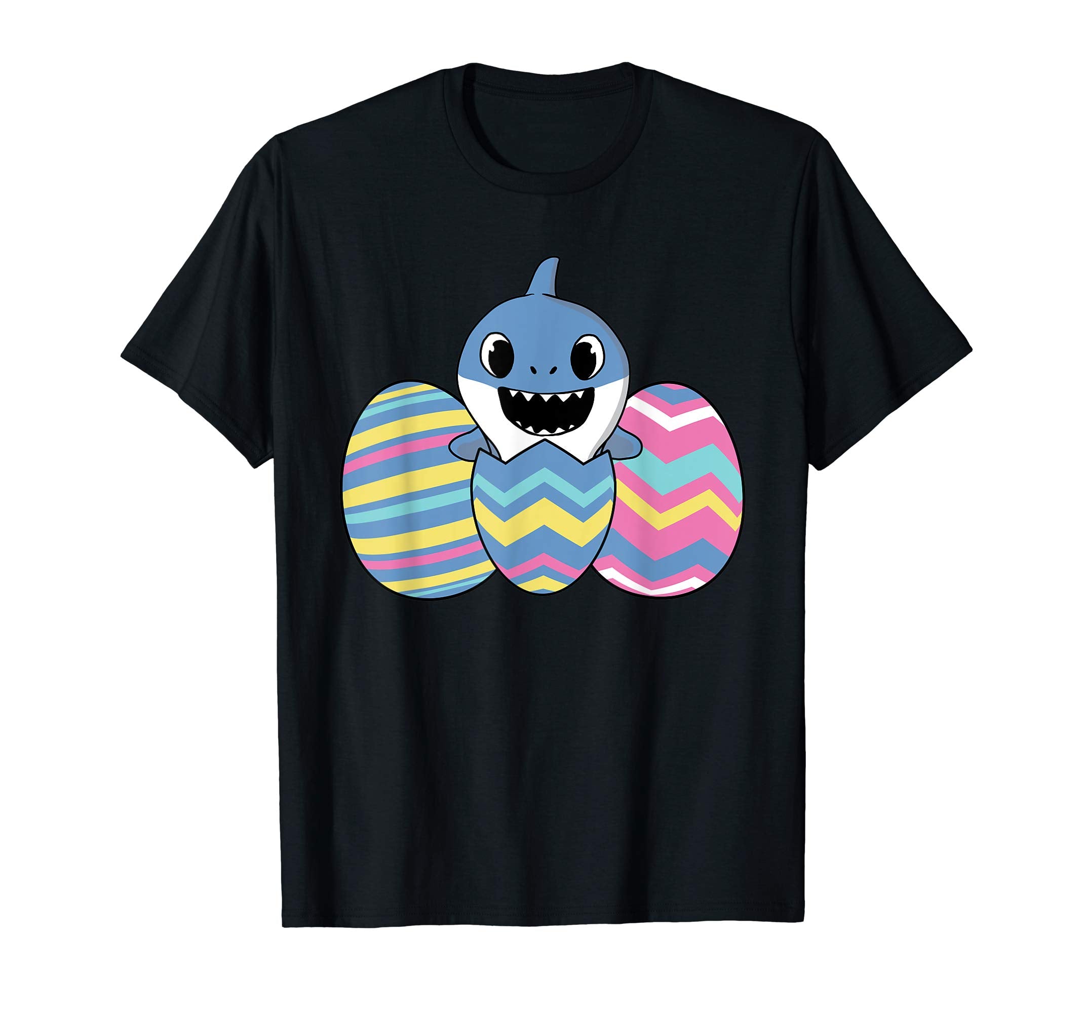 Easter Shirts For Kids Boys Girls Shark Shirt Easter Eggs