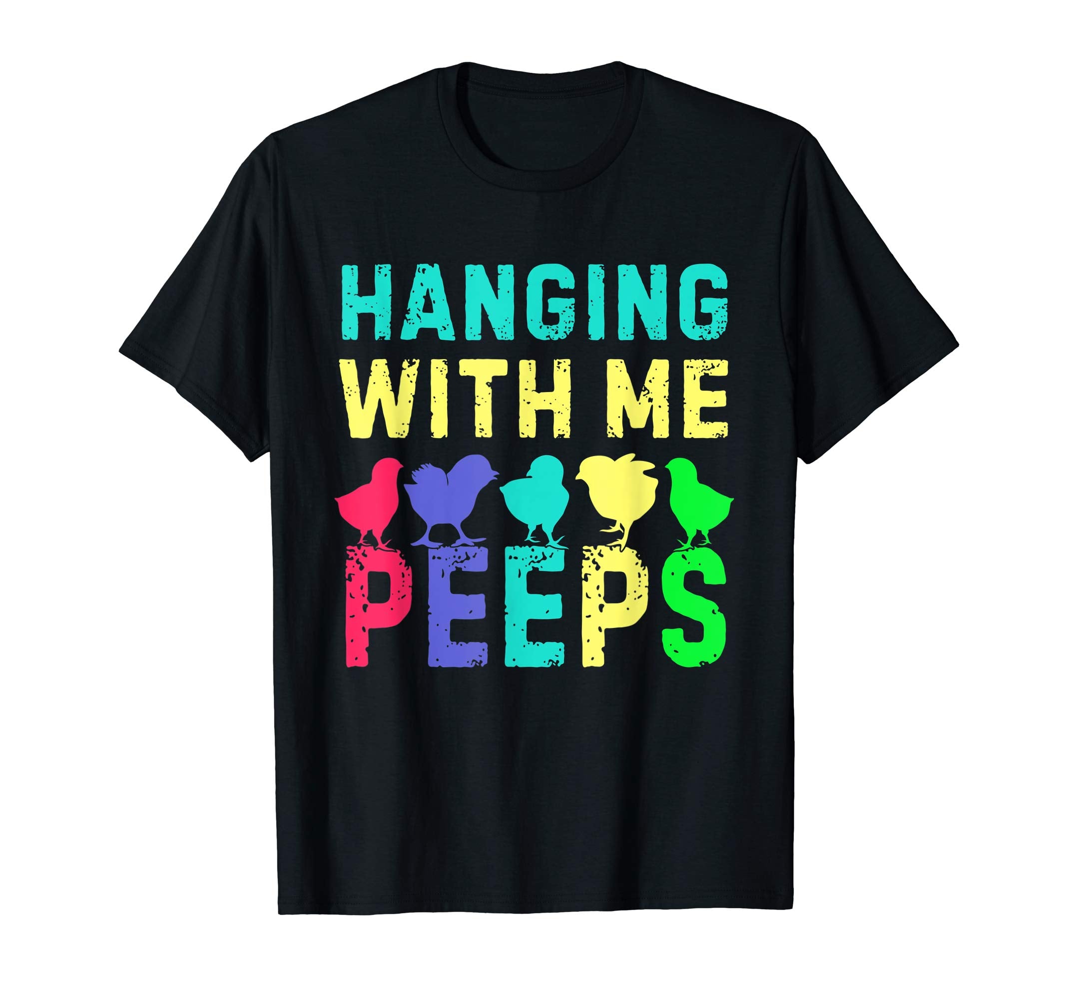 Hanging With My Peeps Happy Easter Kids Boys Girls T Shirt