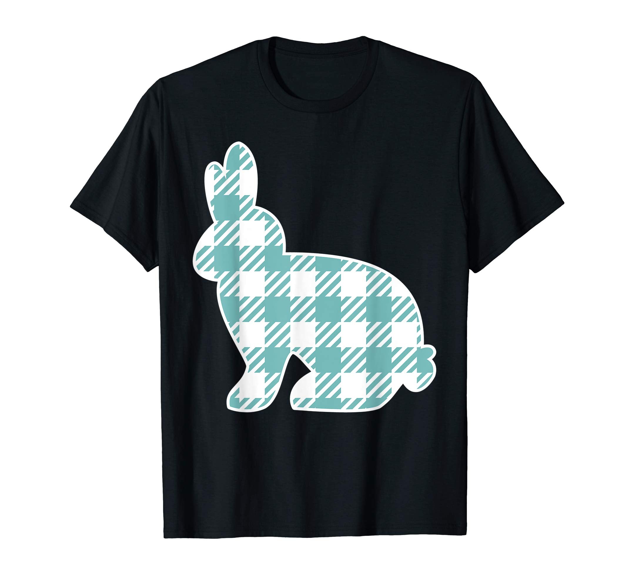 Buffalo Plaid Easter Bunny Shirt for Boys Men Kids Rabbit