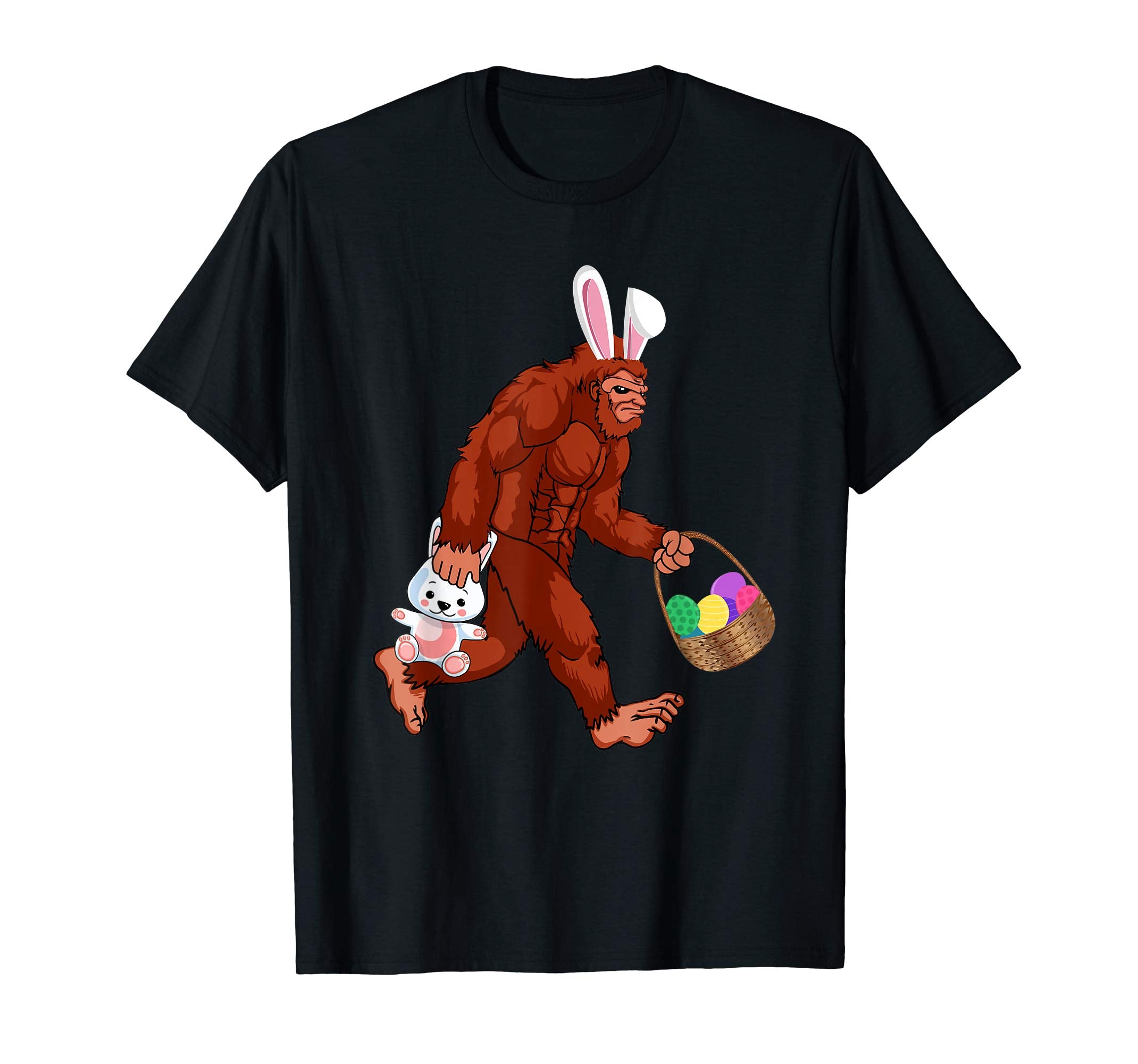Easter Bigfoot Sasquatch Shirt Bunny Egg Hunting Gift Tee