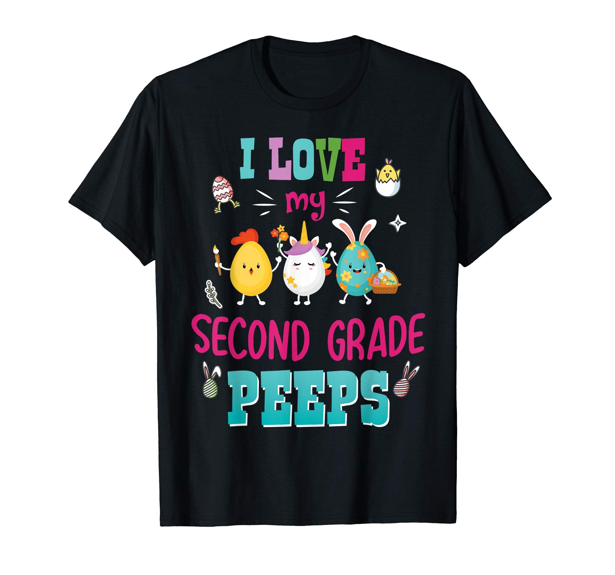 I Love My Second Grade Peeps Easter Day T-Shirt