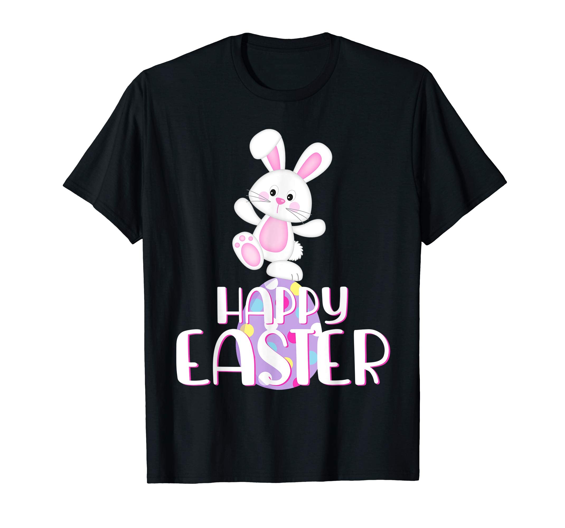 Happy Easter Shirt Cute Bunny &amp; Colorful Egg Easter Gift