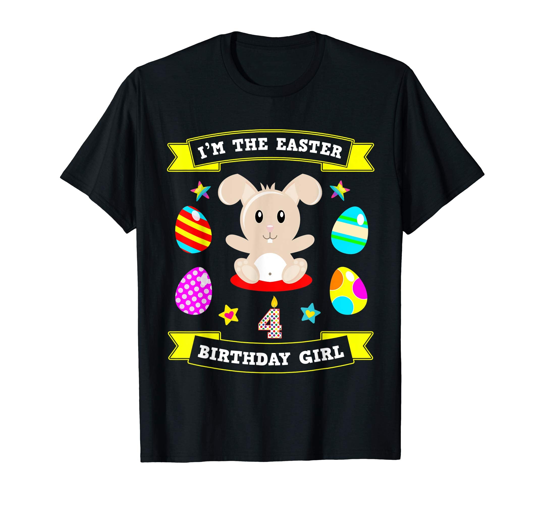 4 Year Old Easter Bunny 4th Birthday Girl 2019 TShirt