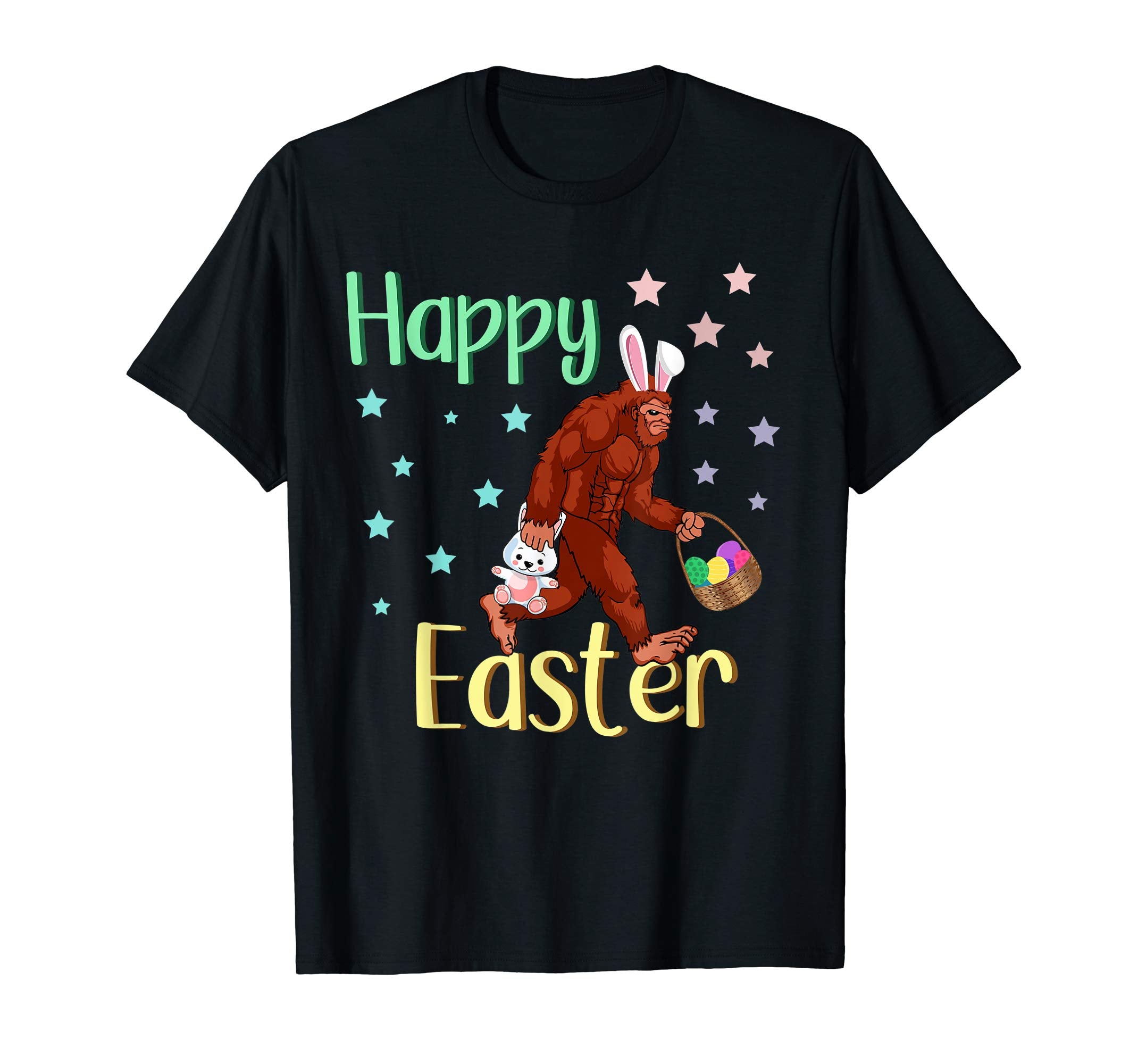 Easter Bigfoot Sasquatch Shirt Bunny Egg Hunting Gift Tee