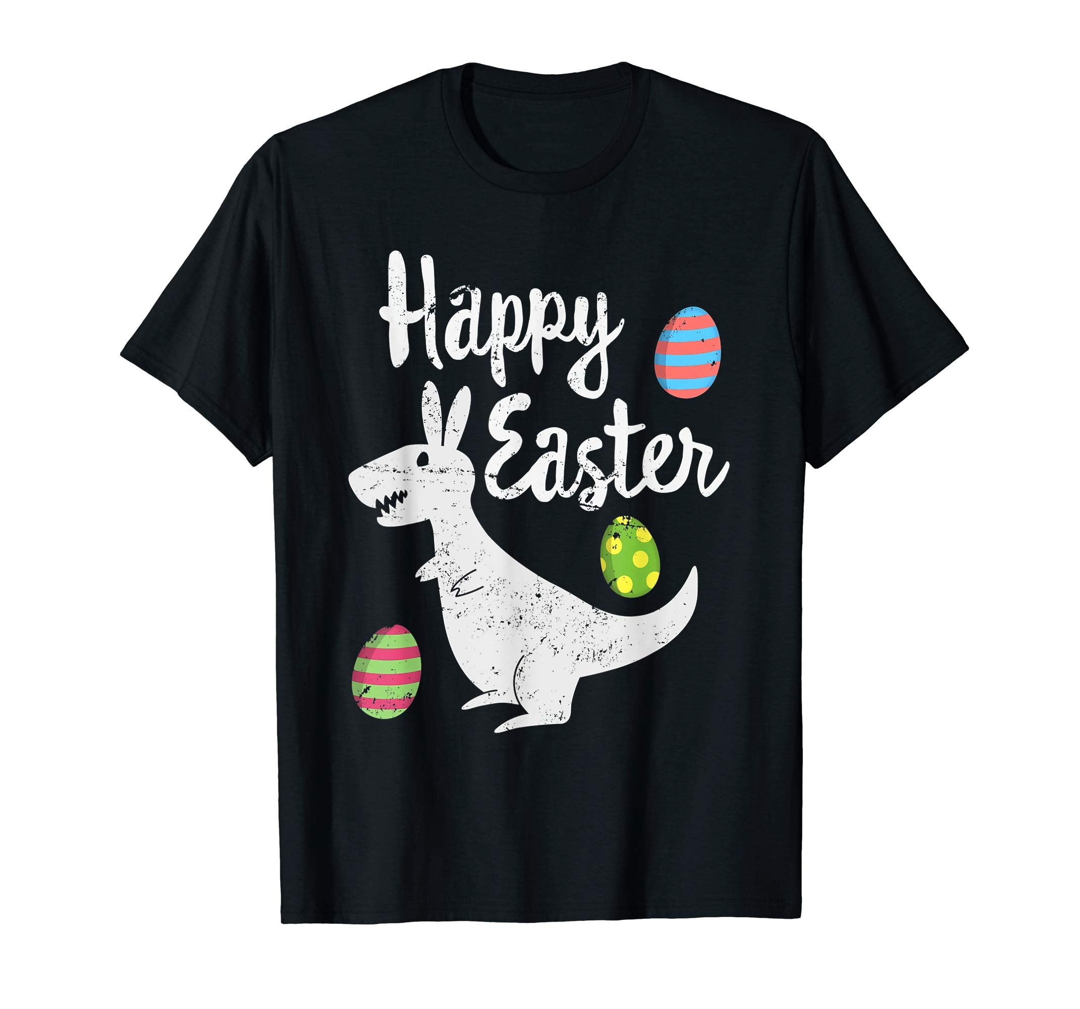 Happy Easter Dinosaur Tee shirt with Easter Eggs T shirt