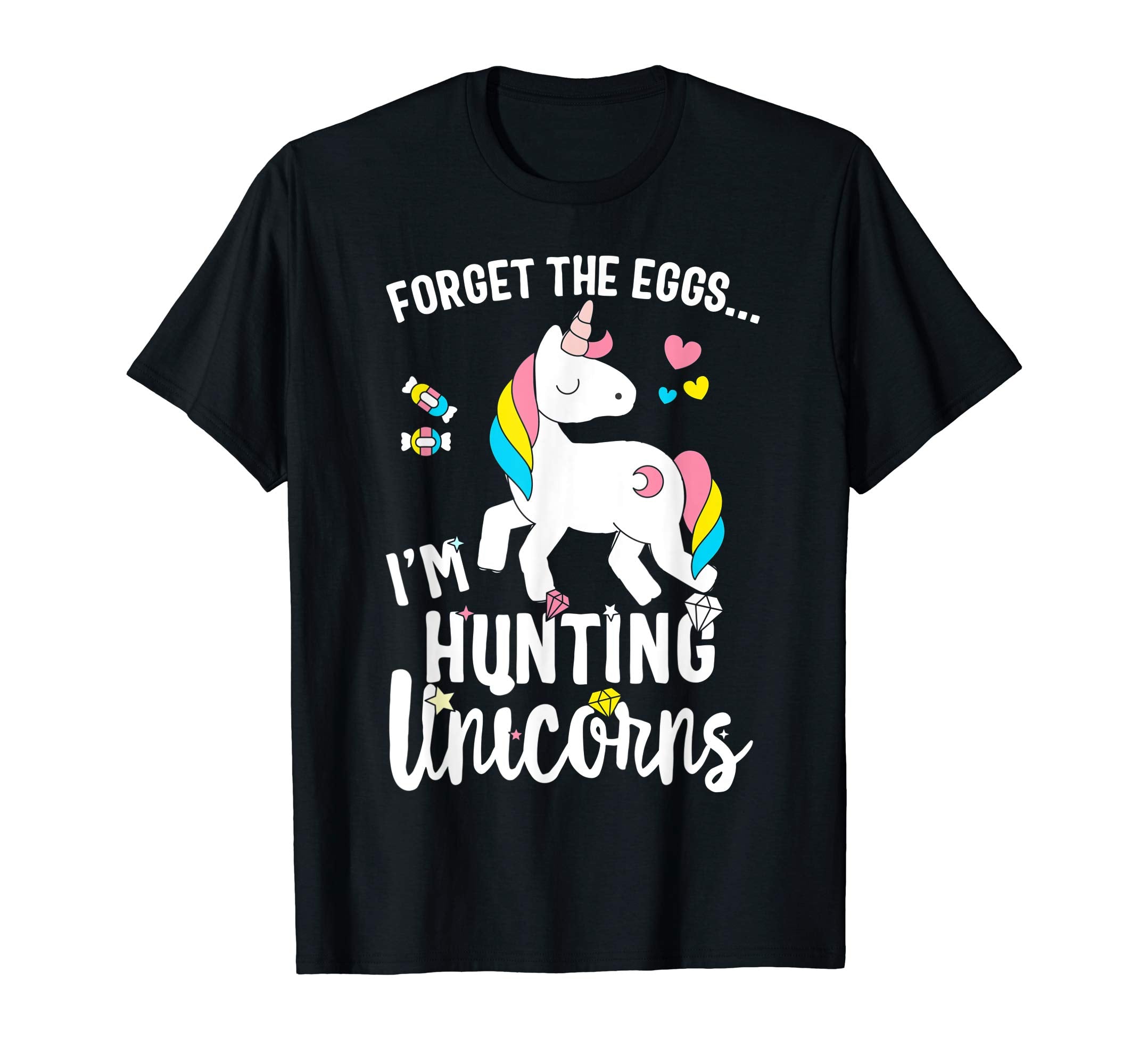 Girls Easter Unicorn Shirt Forget Eggs Unicorns Kids Gift
