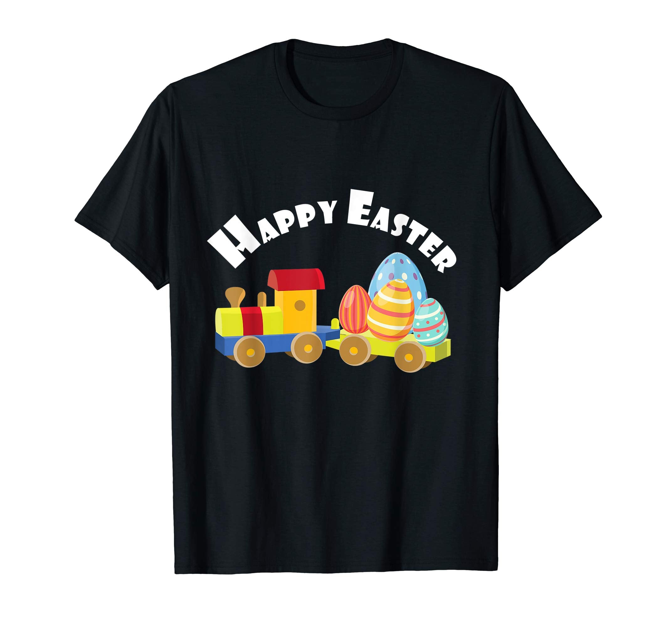 Egg Hunt Kids Gift Happy Easter Train TShirt April Fools Day