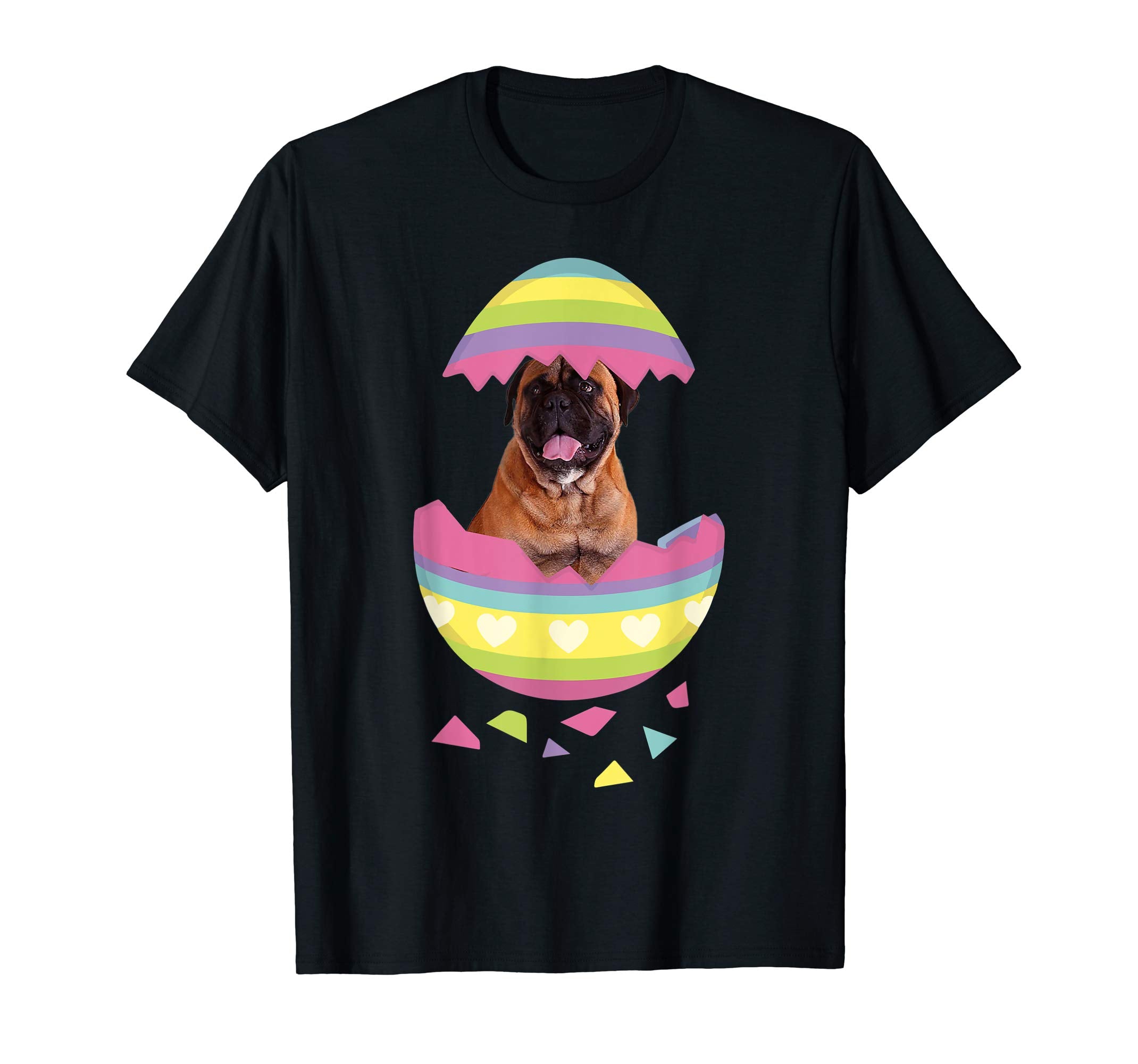Bullmastiff Easter Egg T-Shirt Dog Lover