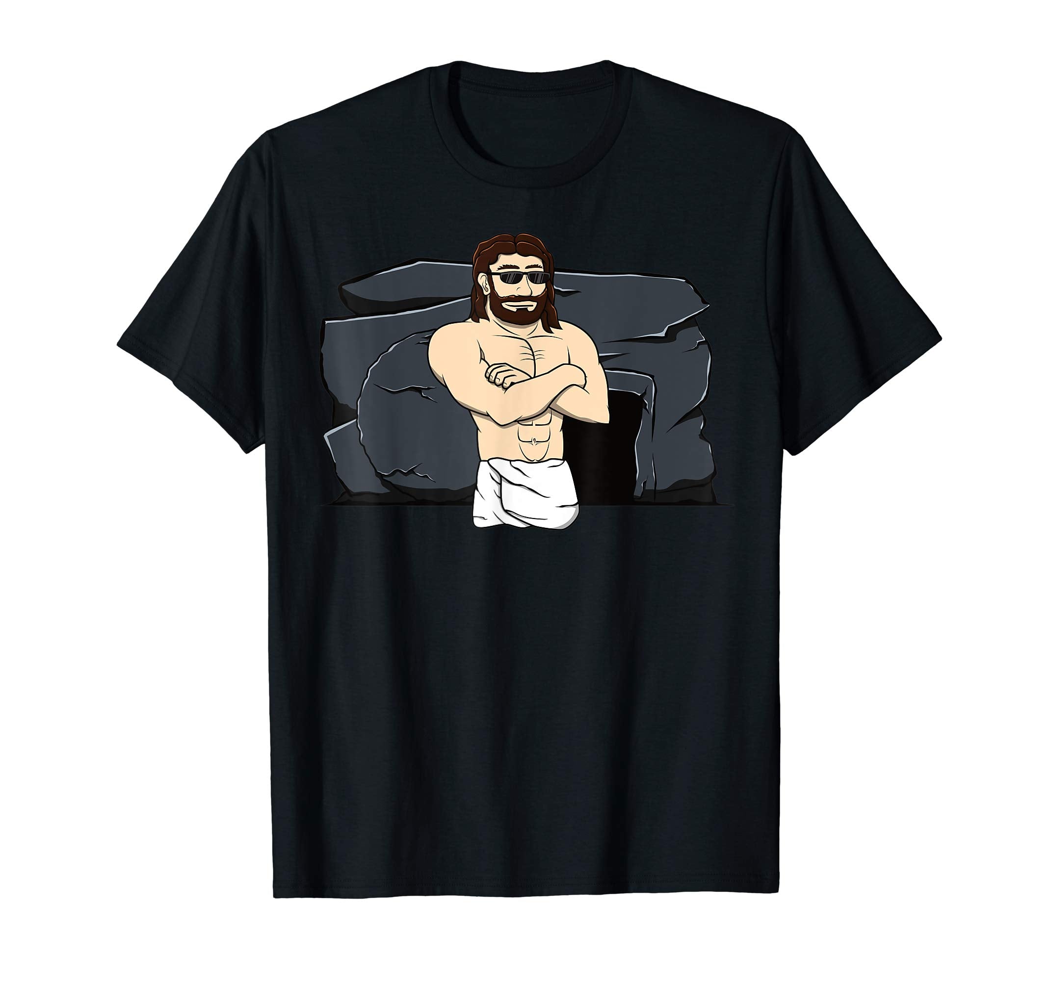 Easter Jesus T Shirt Resurrection Stone Rolling Let's Roll