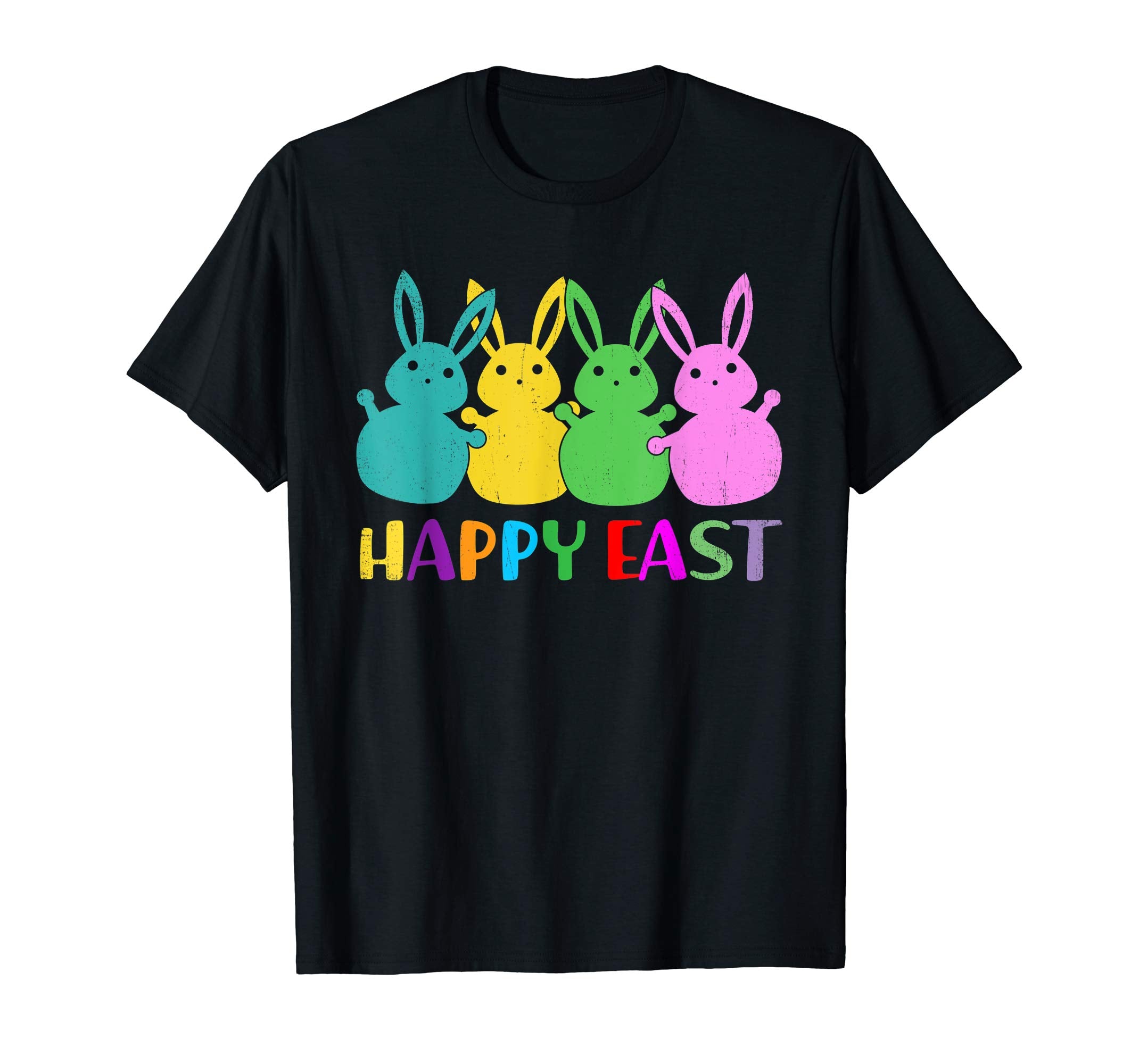 Happy Easter Shirt Colorful Bunny Eggs Gift TShirt