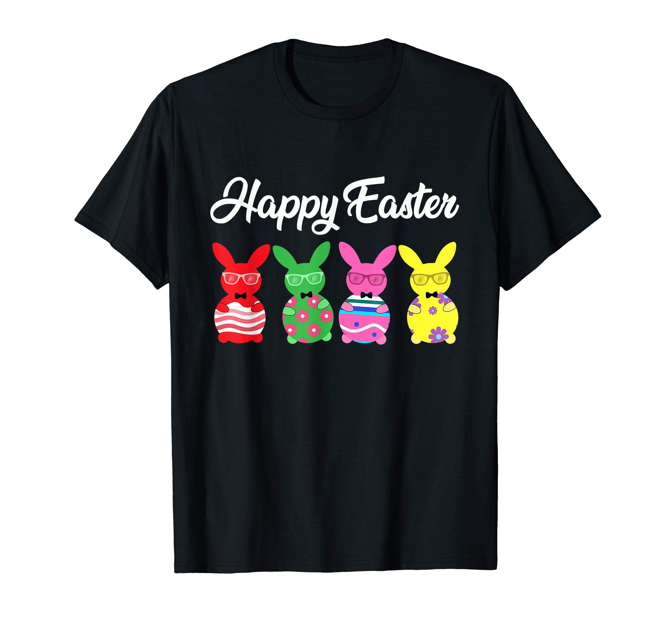 Easter T Shirt Happy Easter Bunny Eggs Tshirt Colorful Gift