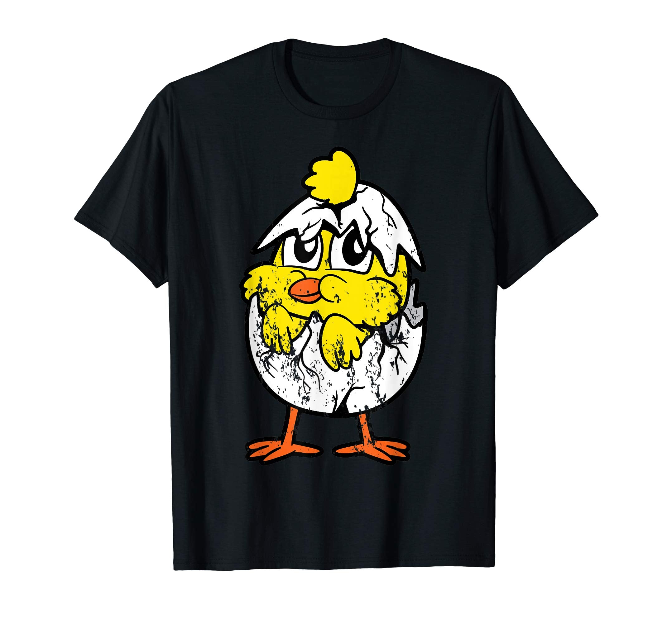 Retro Vintage Grunge Funny Easter Egg Chicken Bird T-Shirt