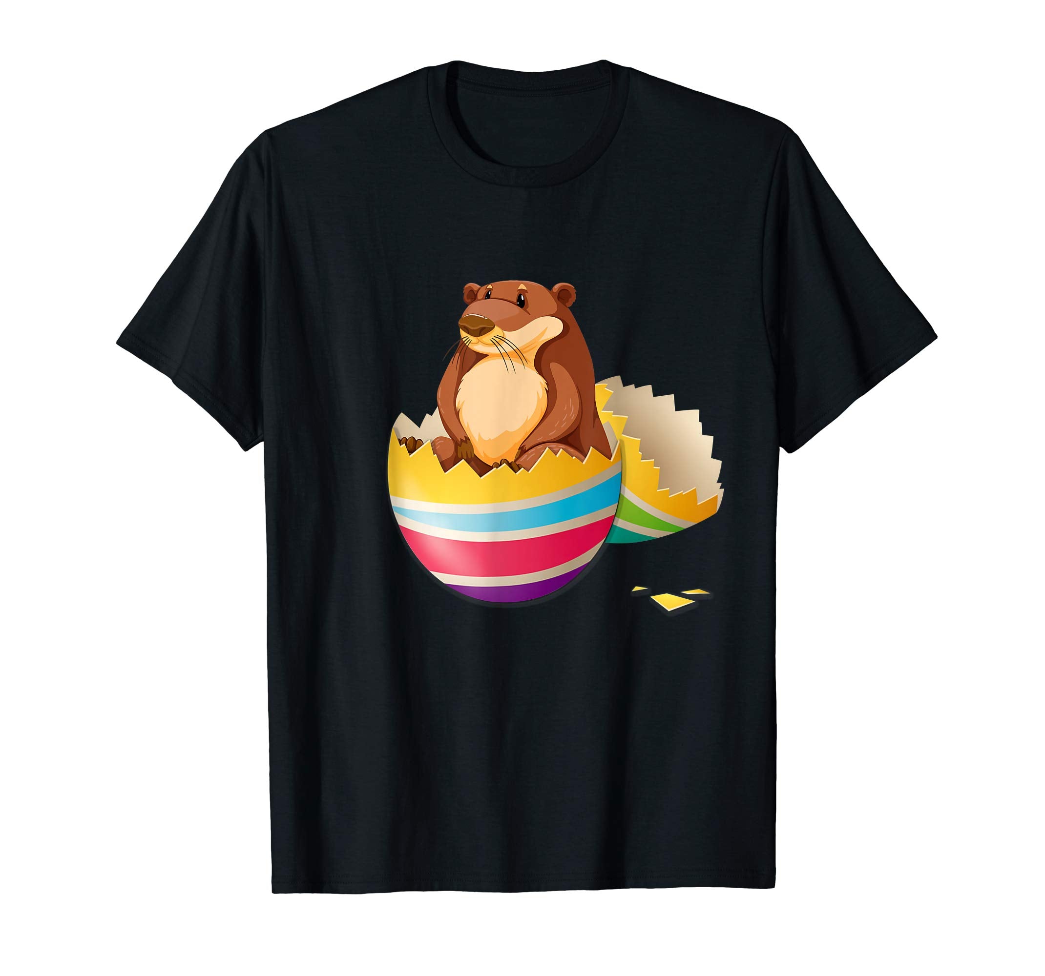 Baby Otter Hatching From Easter Egg Easter Day Shirt