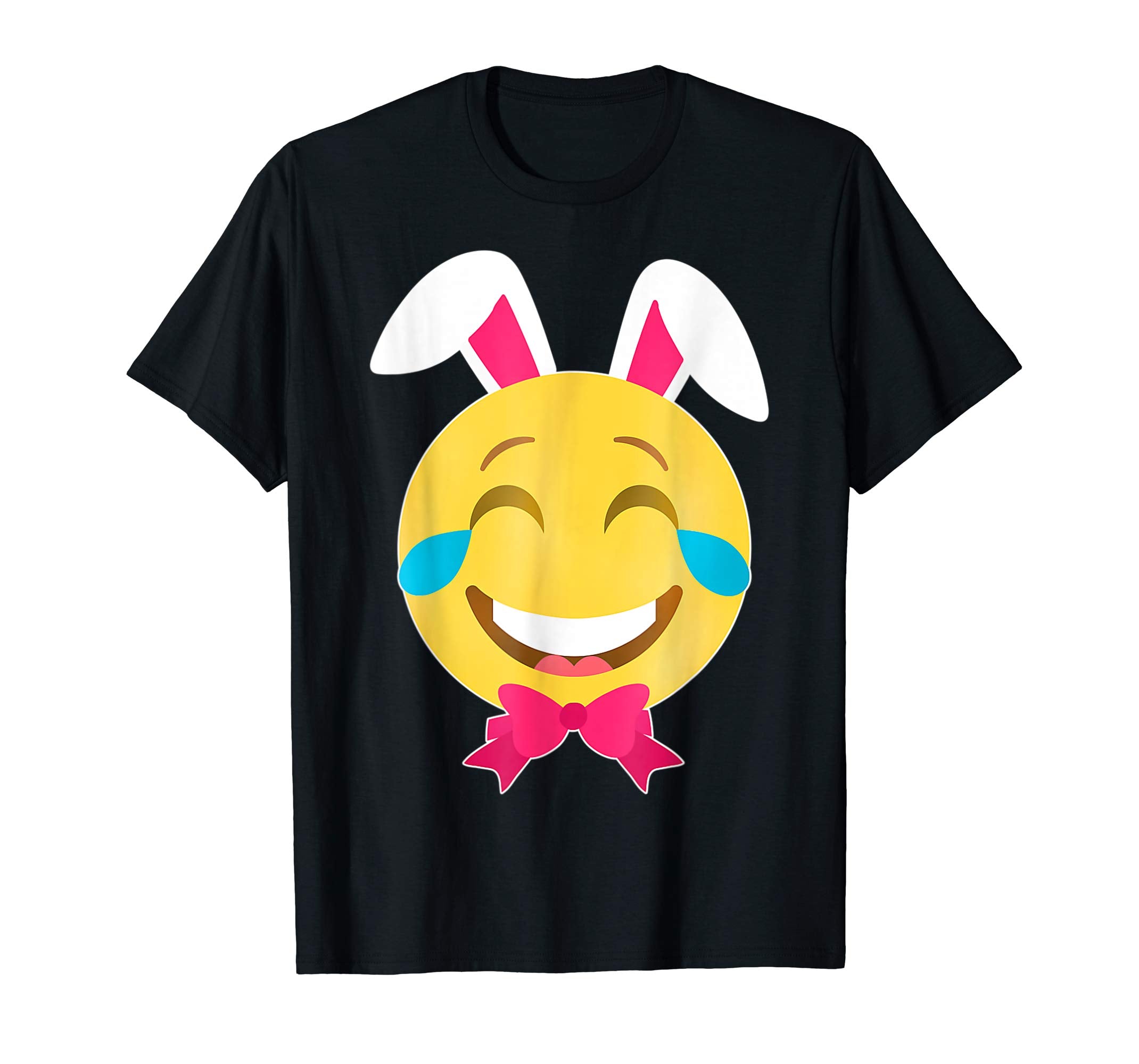 Smile Emotion Girl Face Bunny Rabbit Happy Easter Day Shirt